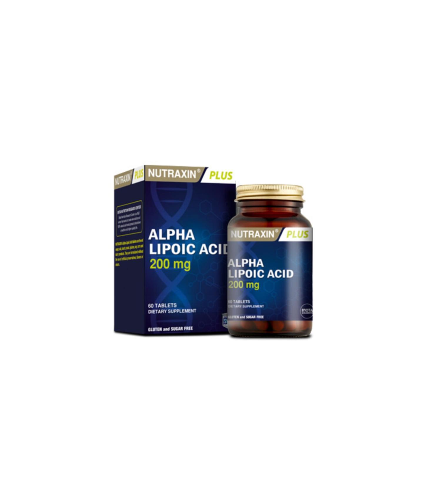 Nutraxin Alpha Lipoic Acid 200 mg 90 Tablets