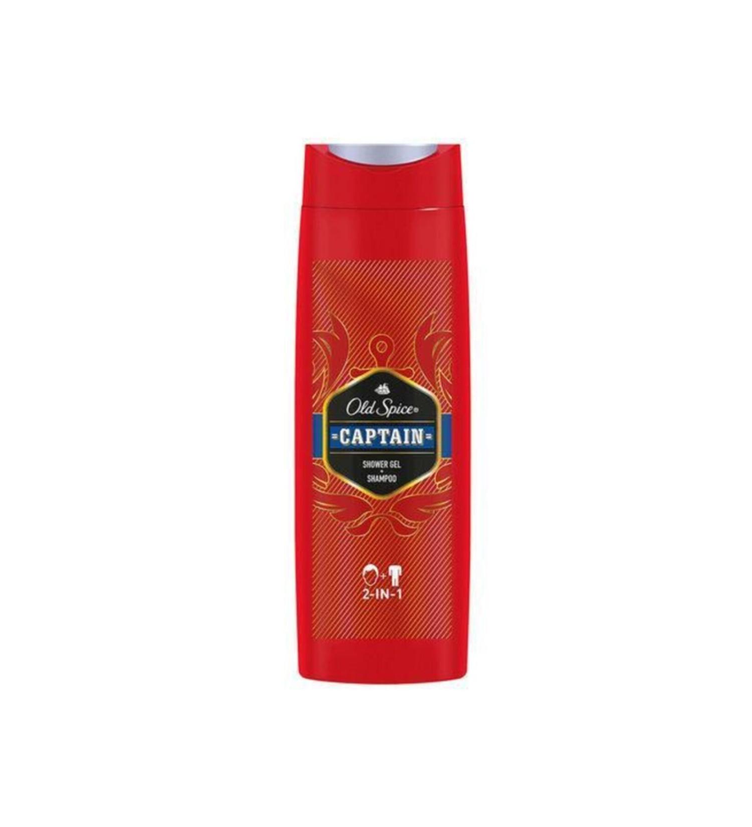 Old Spice Shower Gel + Shampoo Captain 400 Ml *6