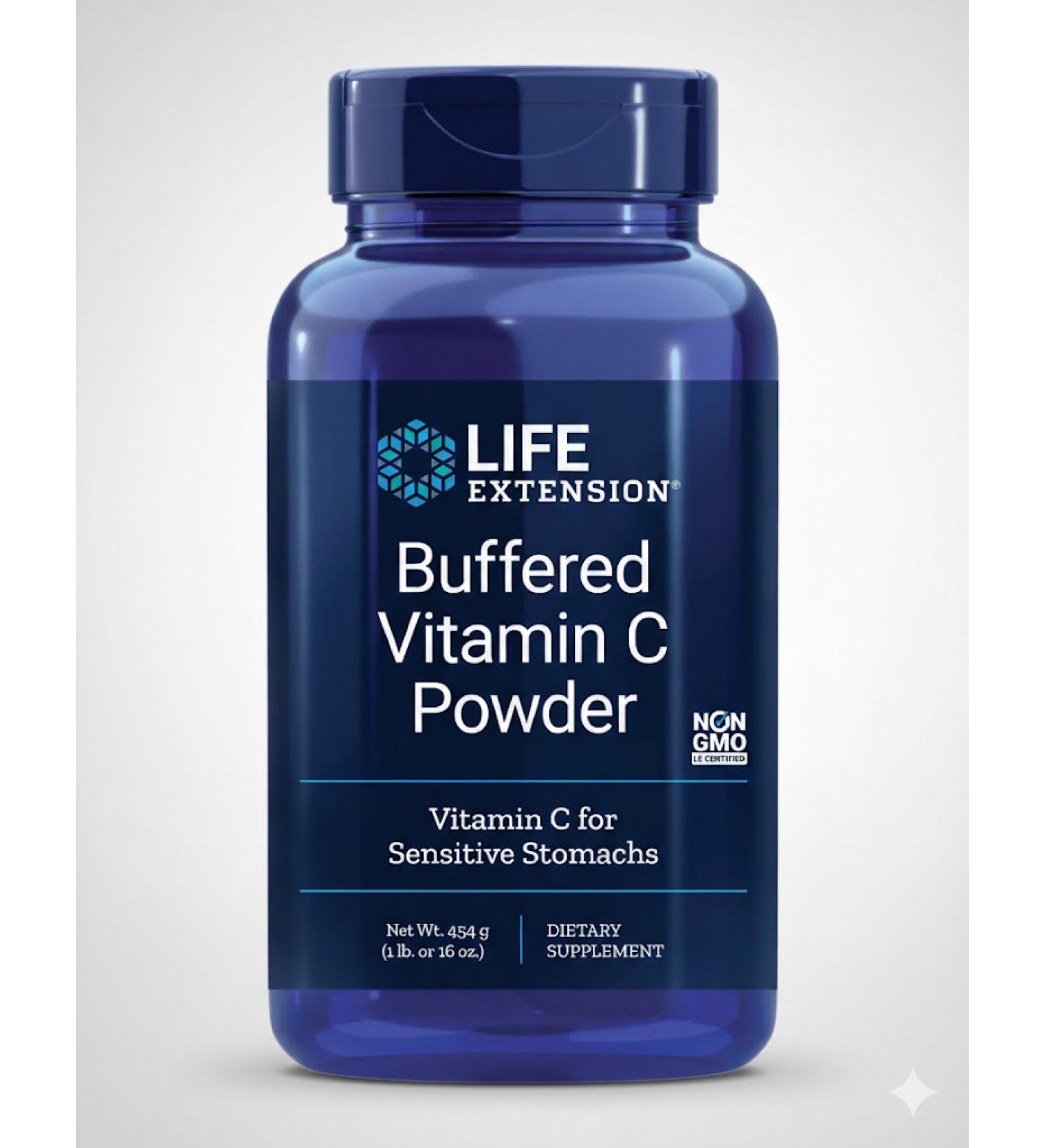 Life Extension Buffered Vitamin C Powder 16 oz (454 g)