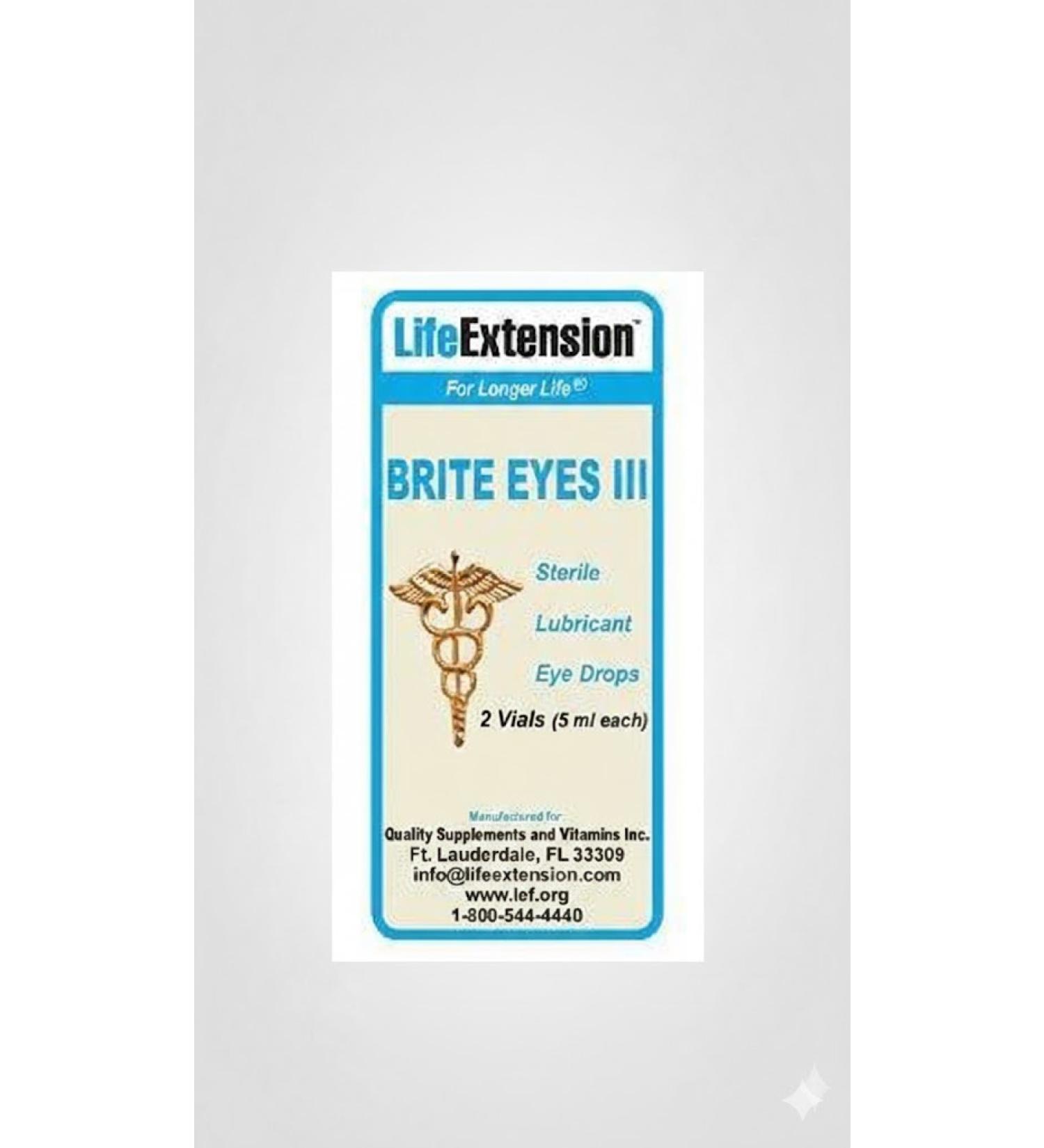 Life Extension Brite Eyes III 2 Vials 5 ml Each