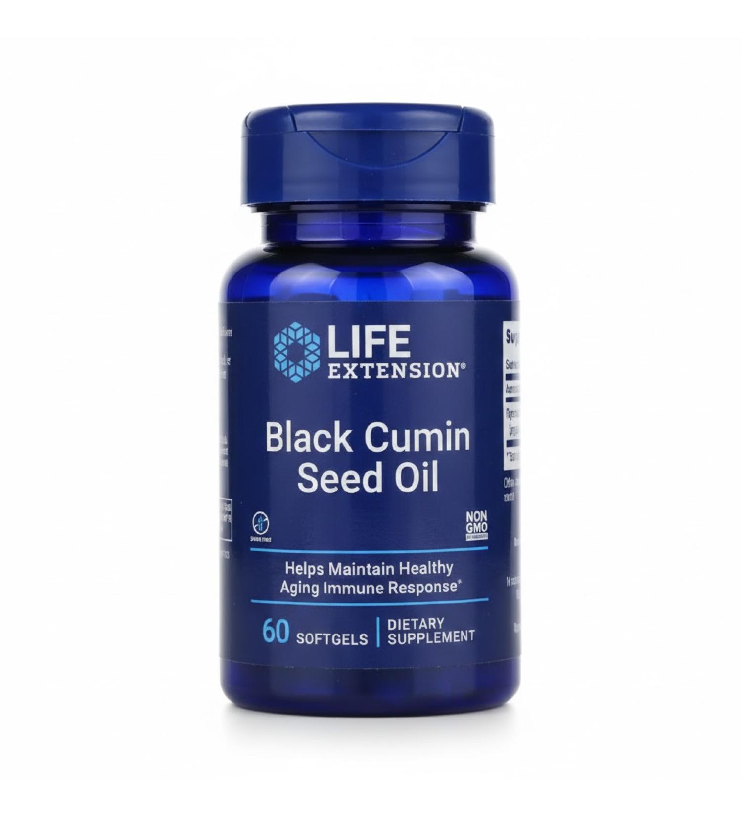 Life Extension Black Cumin Seed Oil 60 Softgels | Premium Health Supplement - Buy Online on GoSupps.com