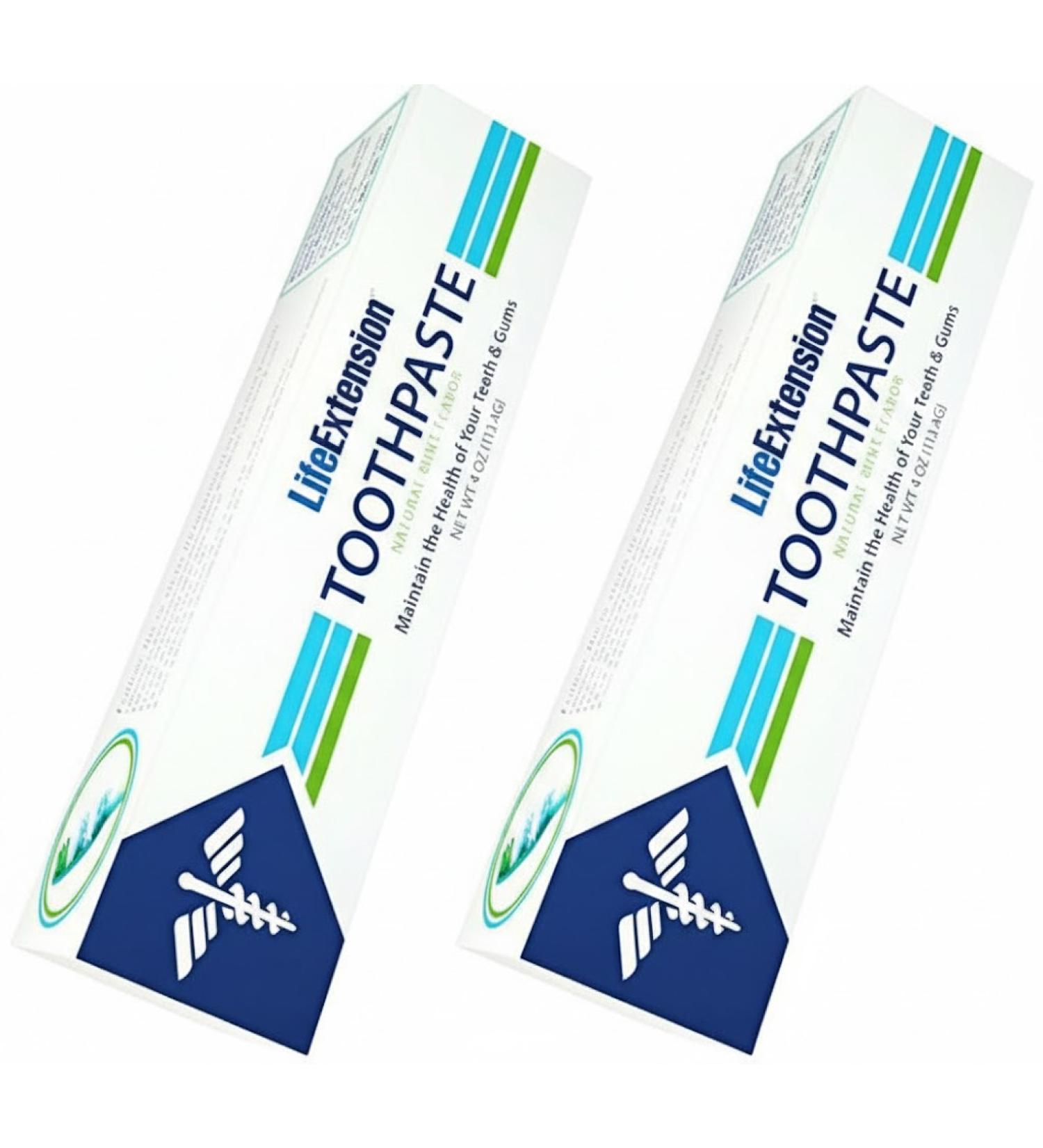 Life Extension Toothpaste Natural Mint Flavor 4 oz (113.4 g)(pack of 2) by Life Extension