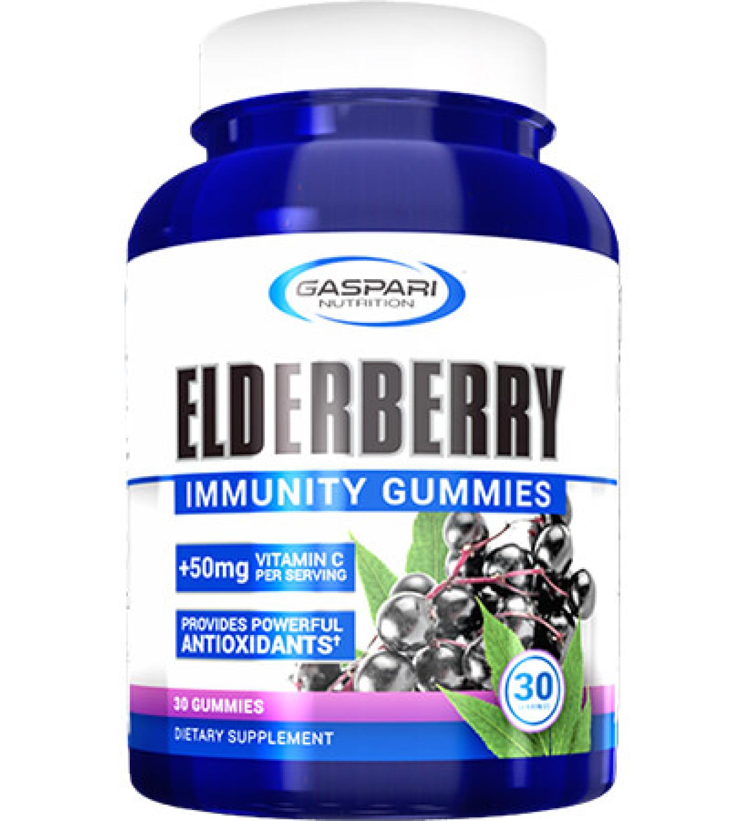 Gaspari Nutrition Elderberry Immunity Gummies - Boost Your Immune System | 30 Gummies - Buy Online on GoSupps.com