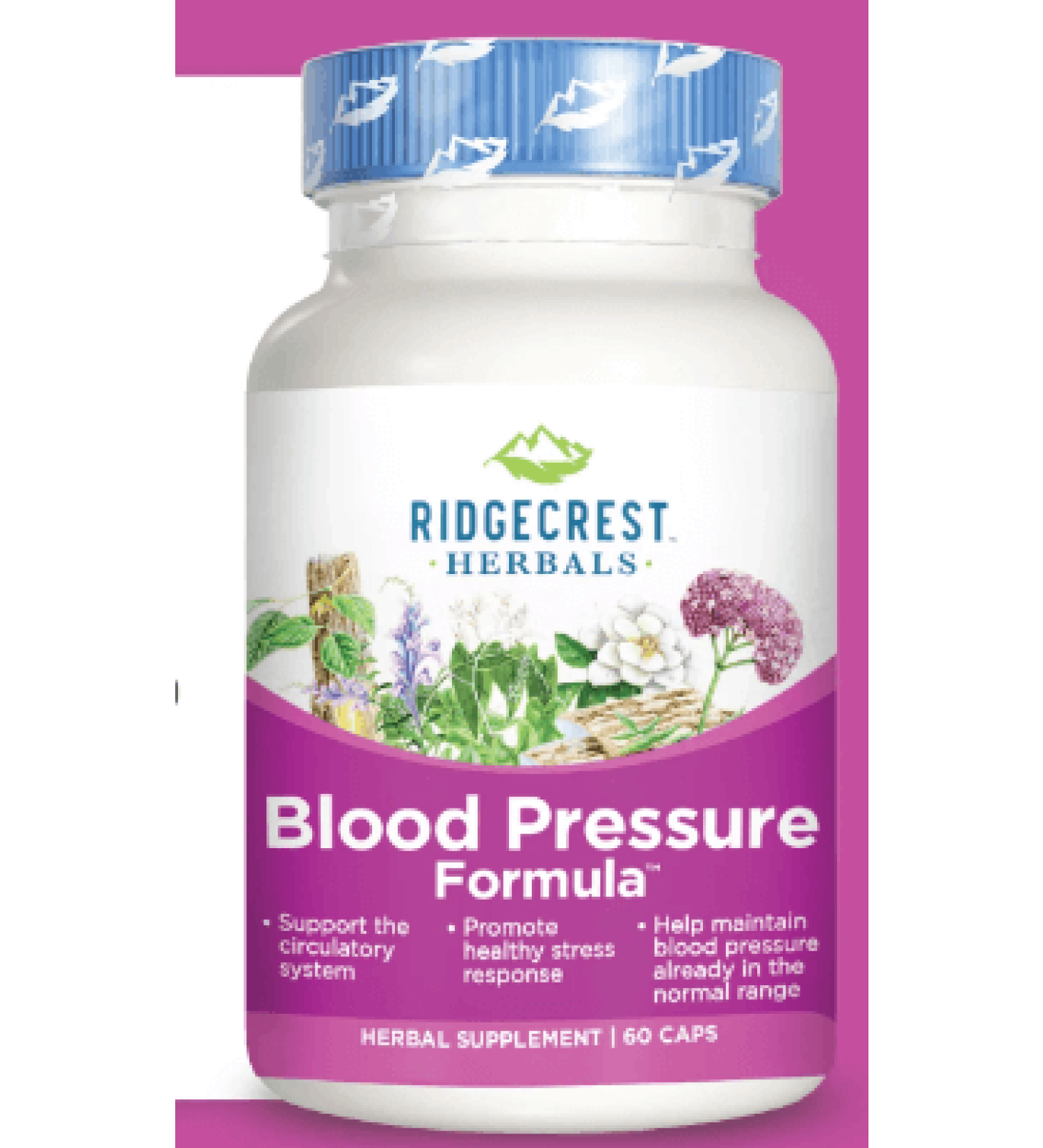  Blood Pressure Formula  Herbal Supplement  60 Vegan Capsules 60 Count (Pack of 1)