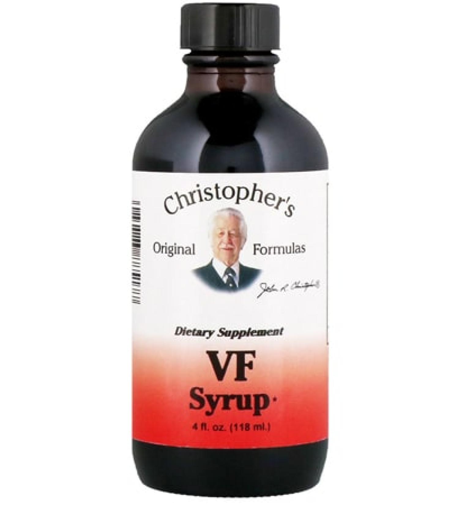 Christopher's Original Formulas VF Syrup - 4 fl oz (118 ml) | Herbal Health Supplement - Buy Online on GoSupps.com