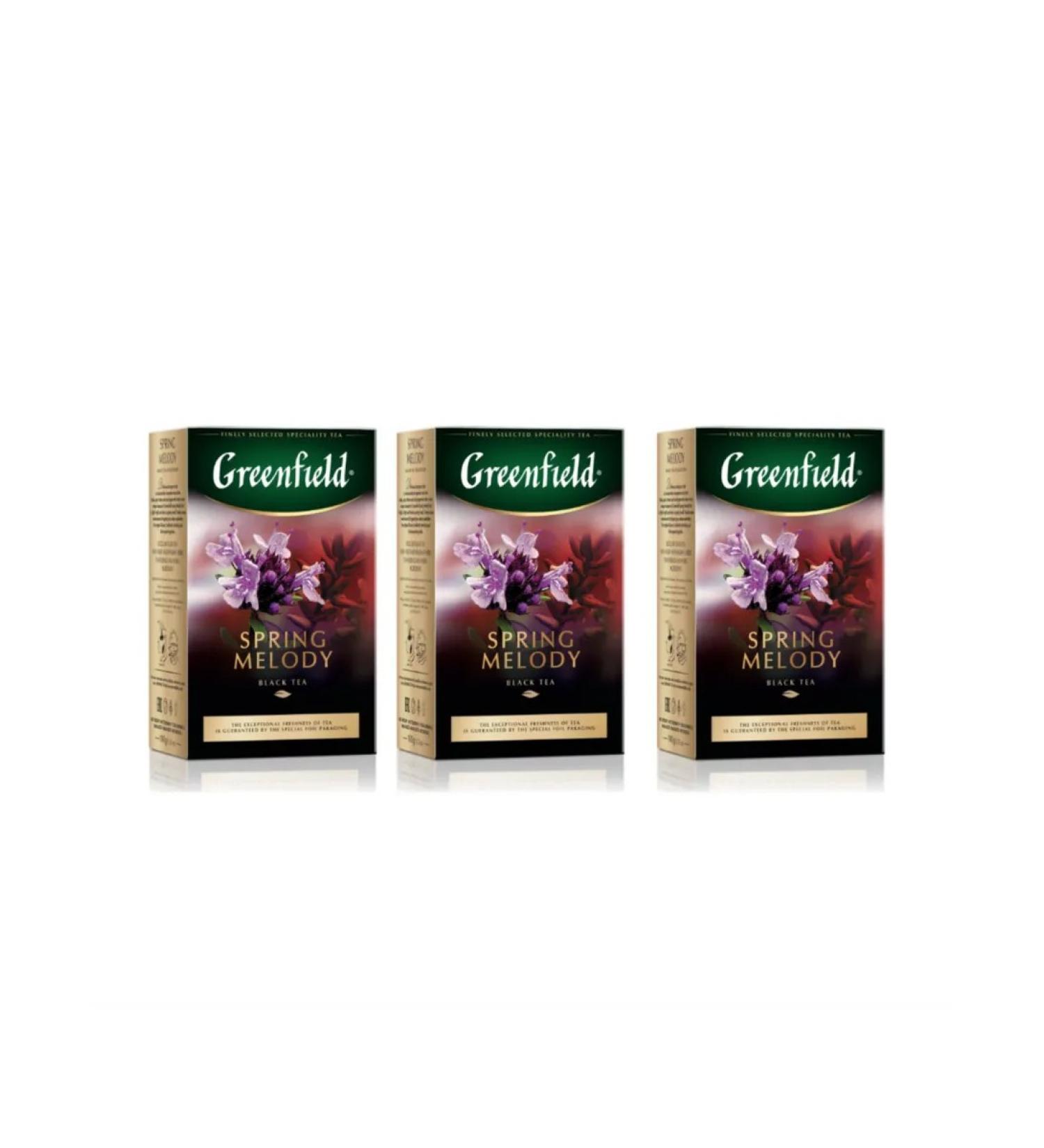 Tea Black Greenfield Spring Melody 100 grams 3 pieces