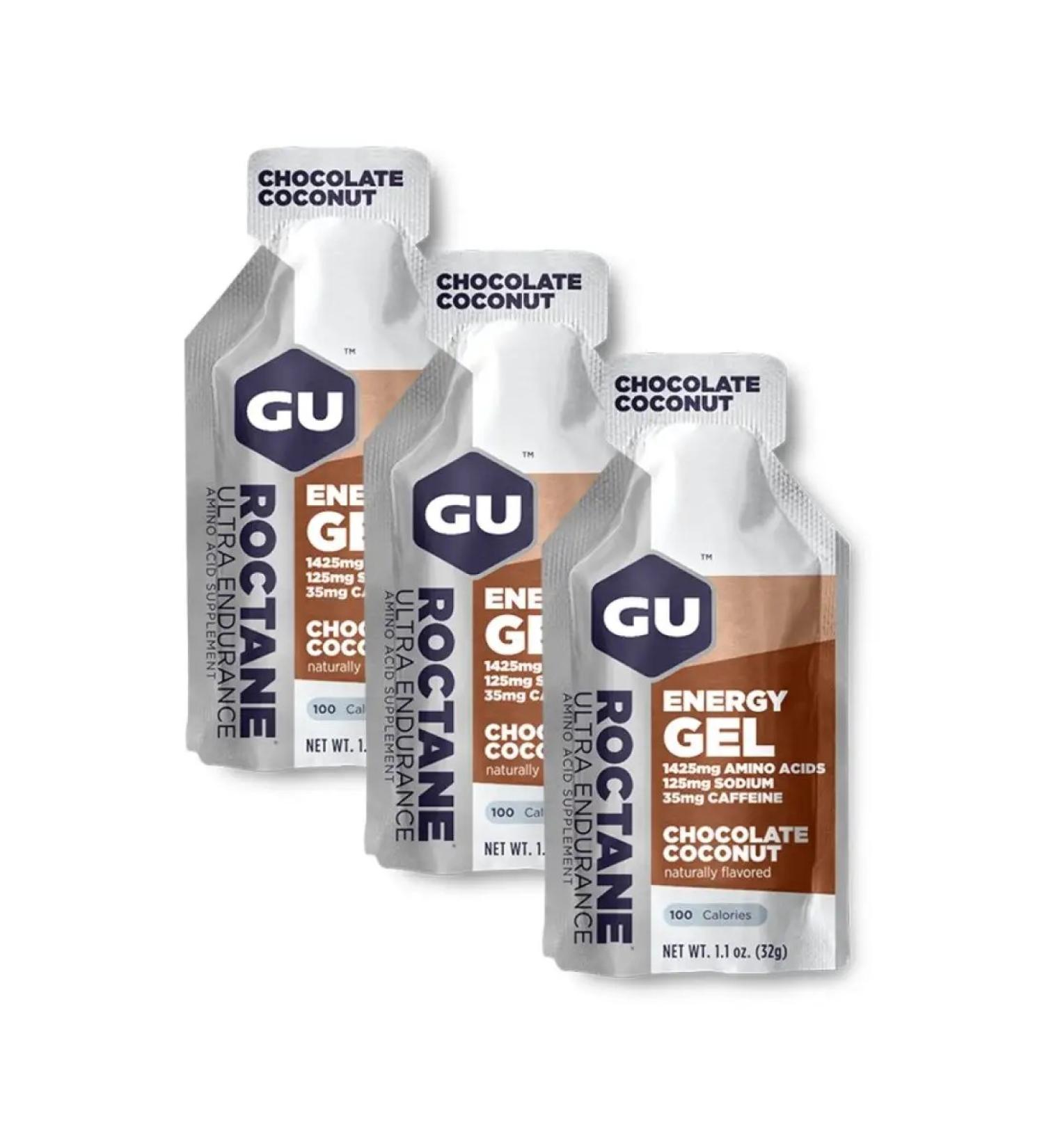 GU Energy Labs Energy gel GU ROCTANE 3 pcs. Chocolate Kosos - Buy Online on GoSupps.com