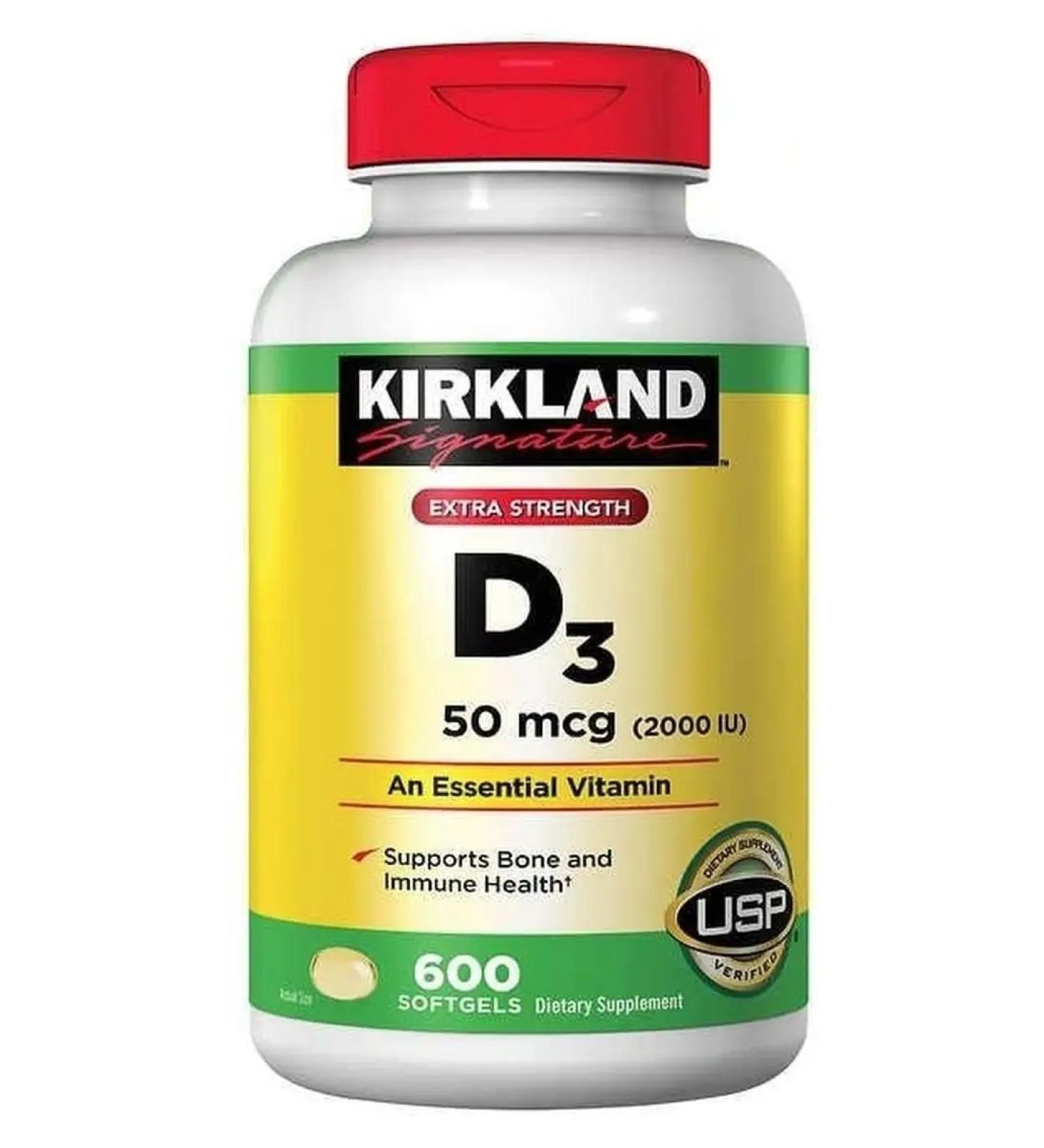 Kirkland Signature D3 50 mg 600 capsules