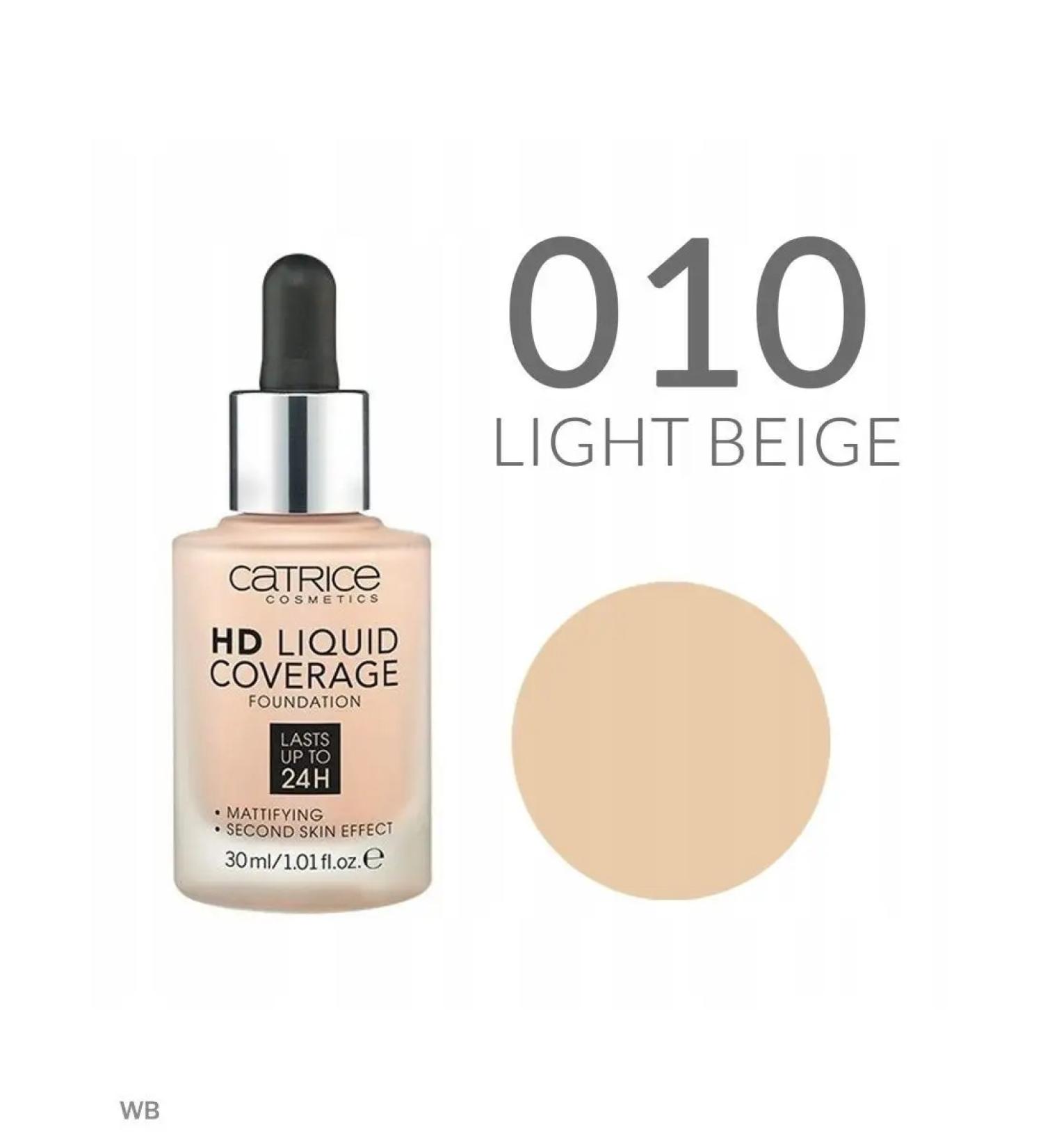 Catrice HD Liquid Coverage 010 Light Beige Katris Tonalnik