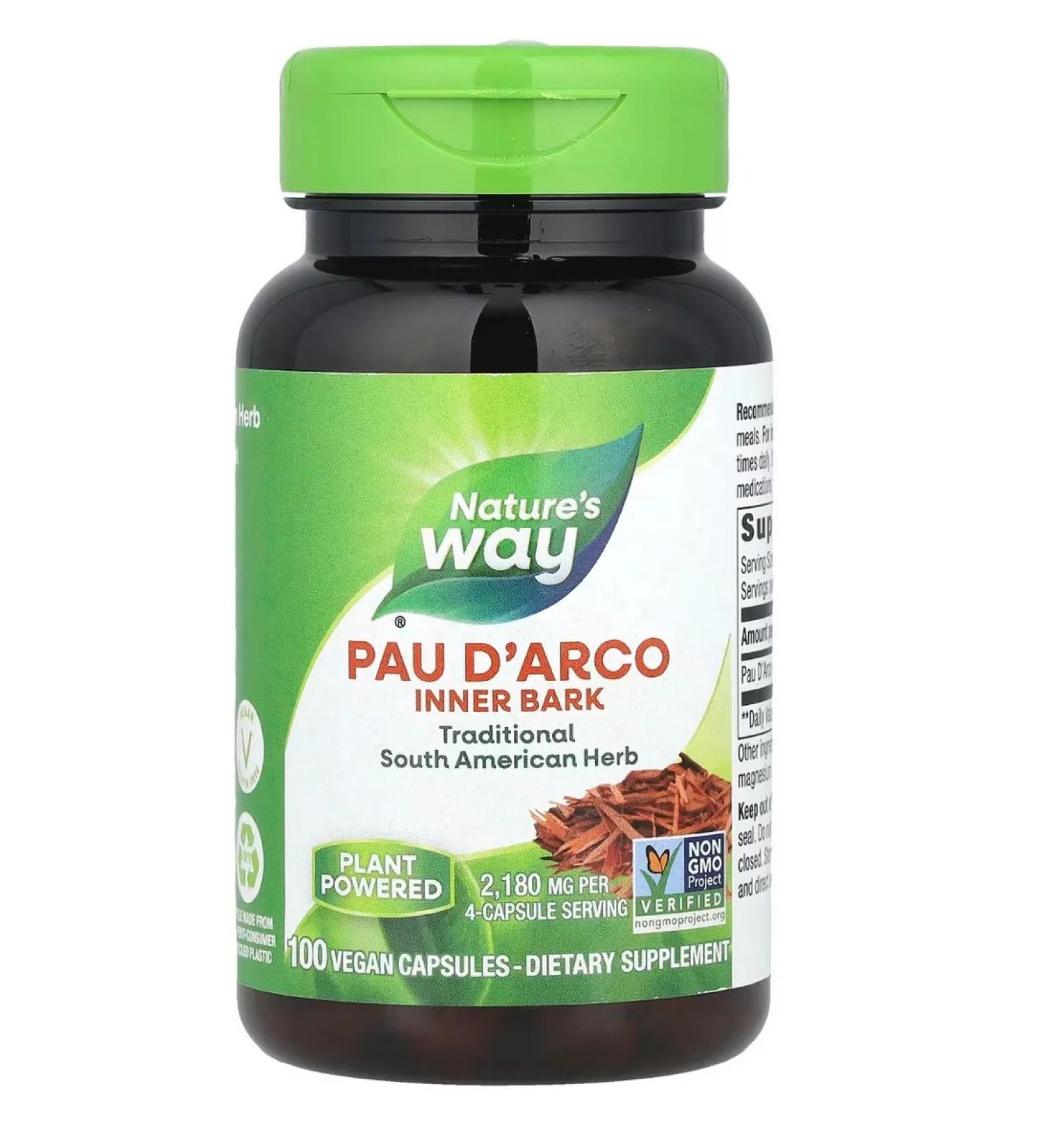 Nature's Way Pau d'Arco USARB PREMIUM Herbal Pau D'arco Inner Bark - Buy Online on GoSupps.com