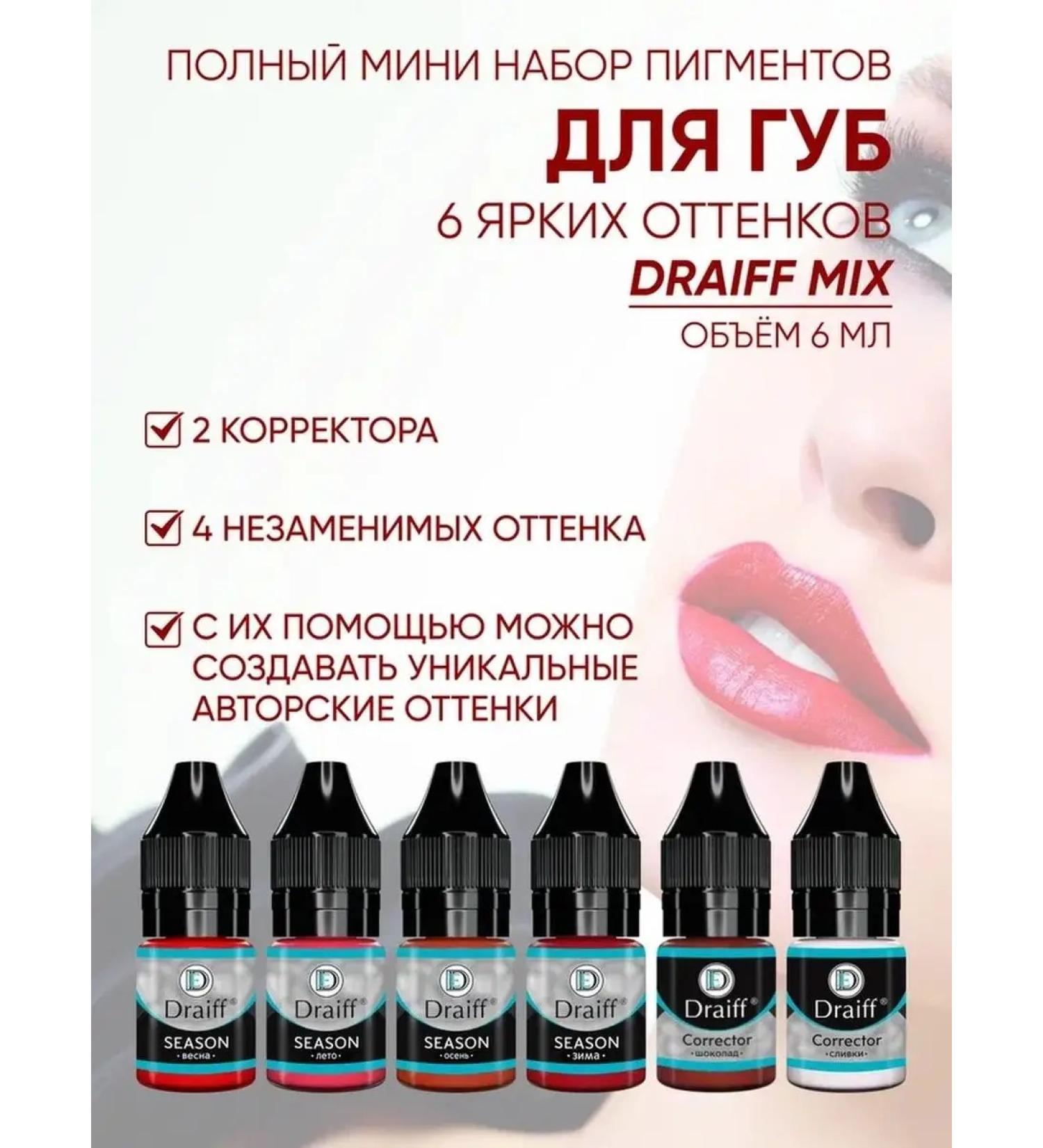 DRAIFF Set of pigments and lip correators - Buy Online on GoSupps.com