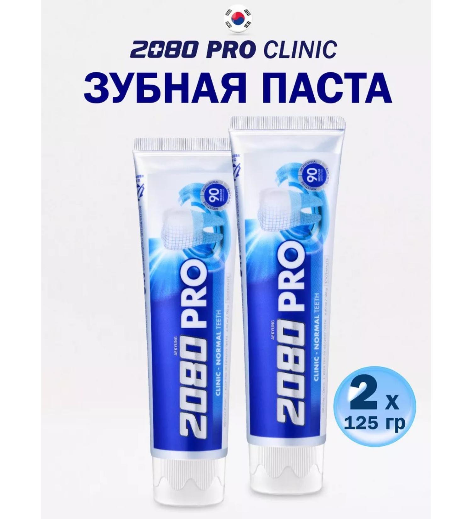 Dental Clinic 2080 Set of toothpaste Pro Clinic protection for teeth 2x125g - Buy Online on GoSupps.com