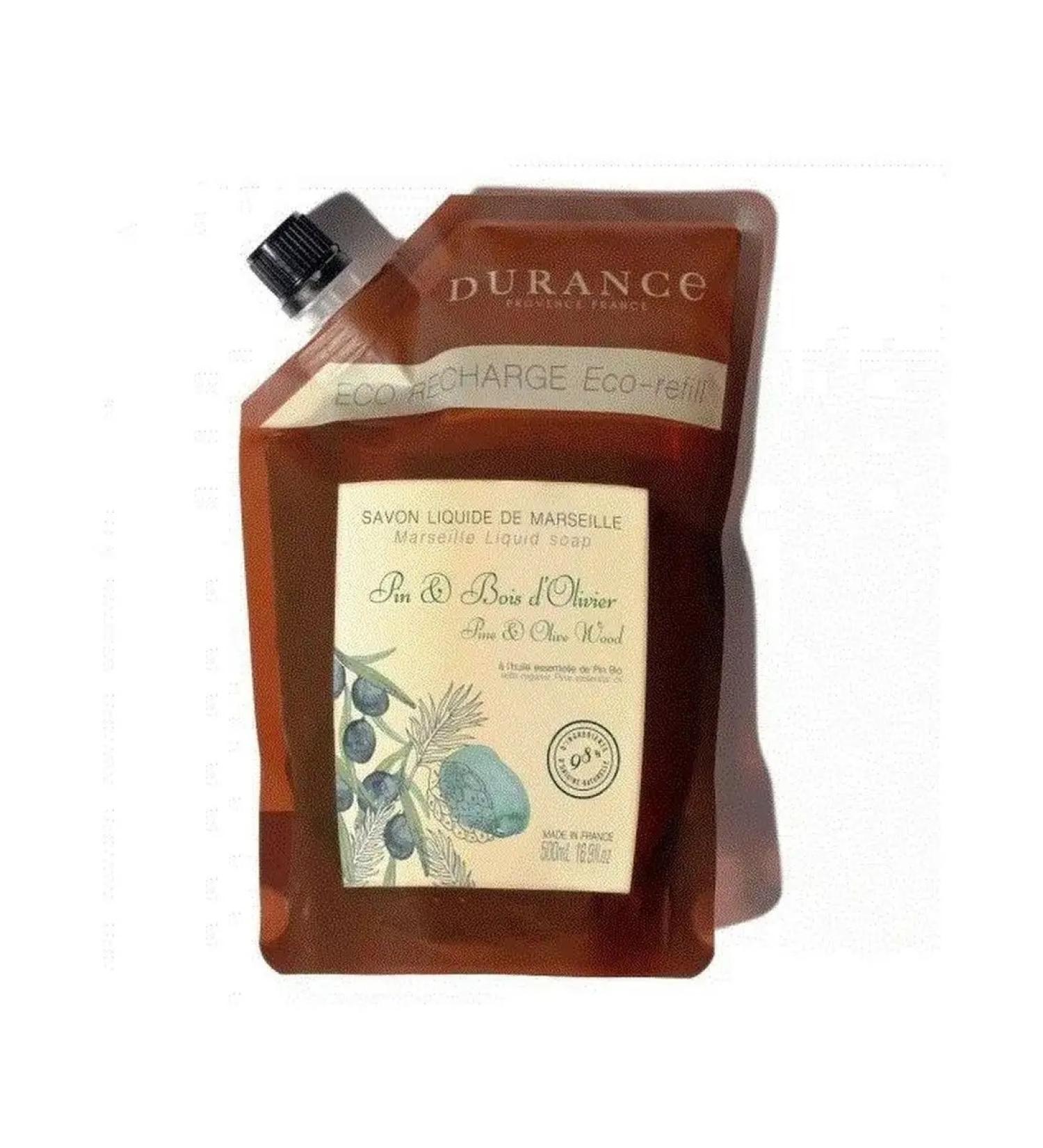 Durance Marseille soap Smooth block pine and olive tree 500ml