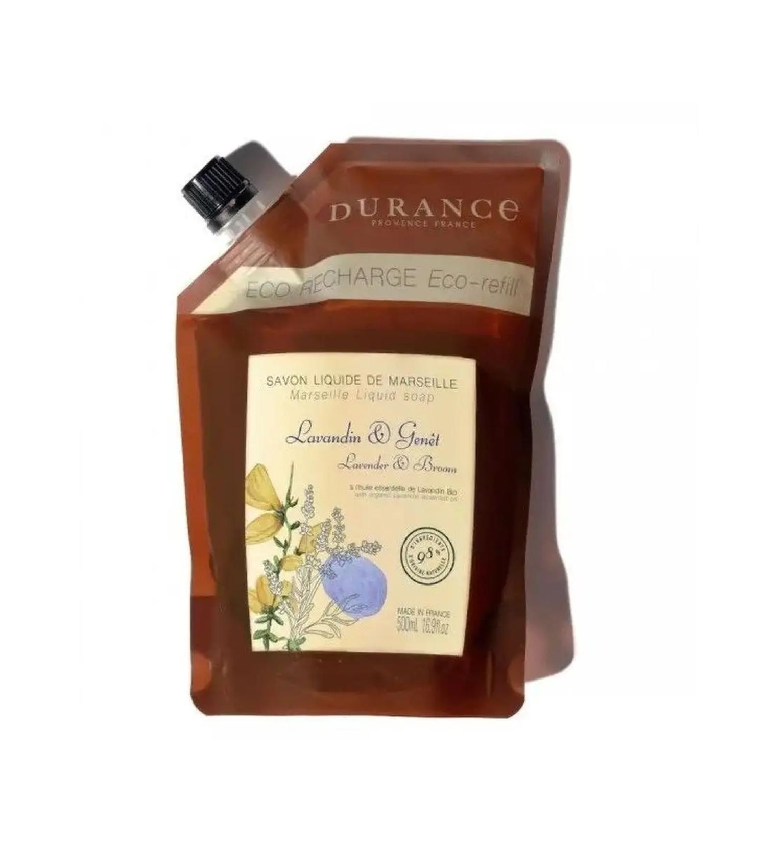 Durance Marseille soap shift block of lavender and grass Provence 500ml