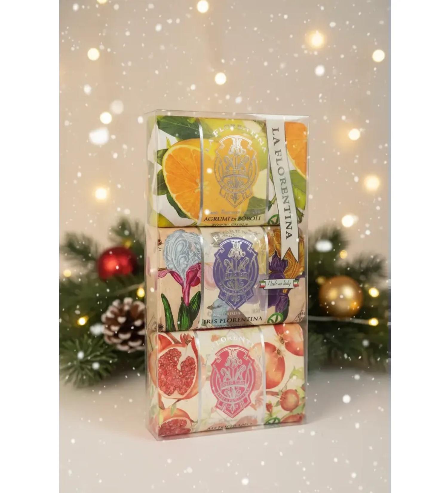 LA FLORENTINA Soap toilet hard perfumed set 3x200 grams - Buy Online on GoSupps.com