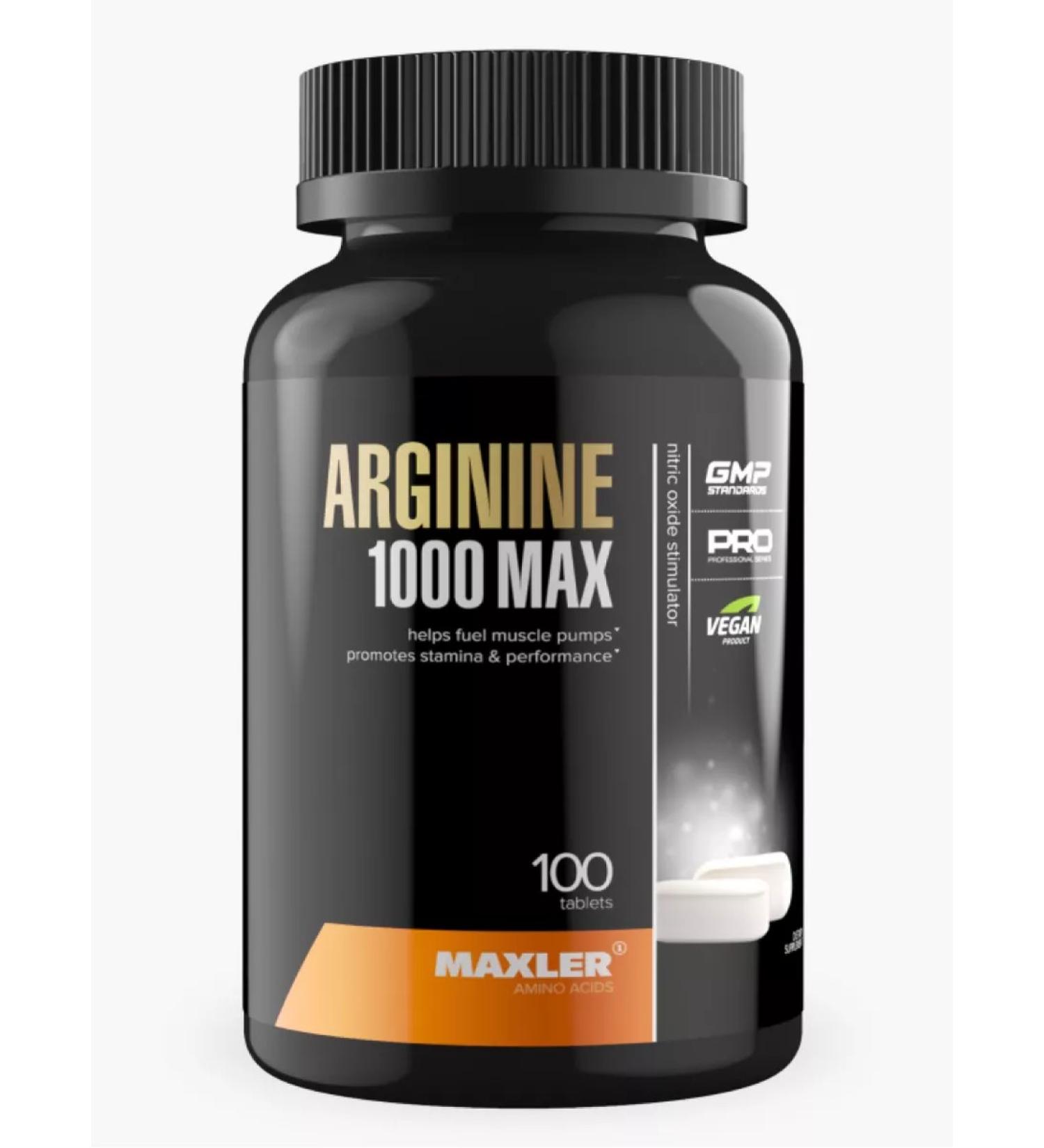 Arginine 1000 Max Arginine Amino acid Maxler 100 table - Buy Online on GoSupps.com