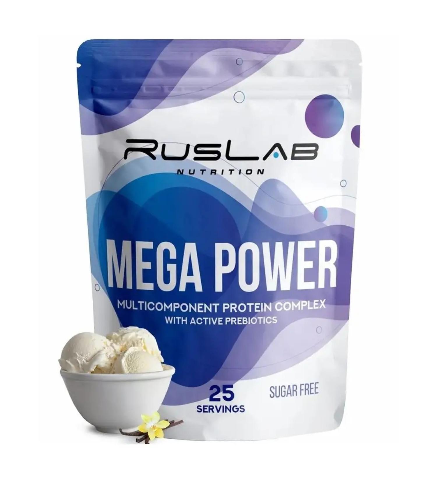 Ruslab Protein Mega Power (800 gr) vanilla - Buy Online on GoSupps.com