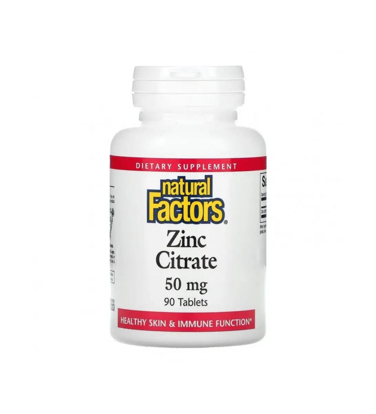 Natural Factors Citrate zinc 50 mg 90 pcs