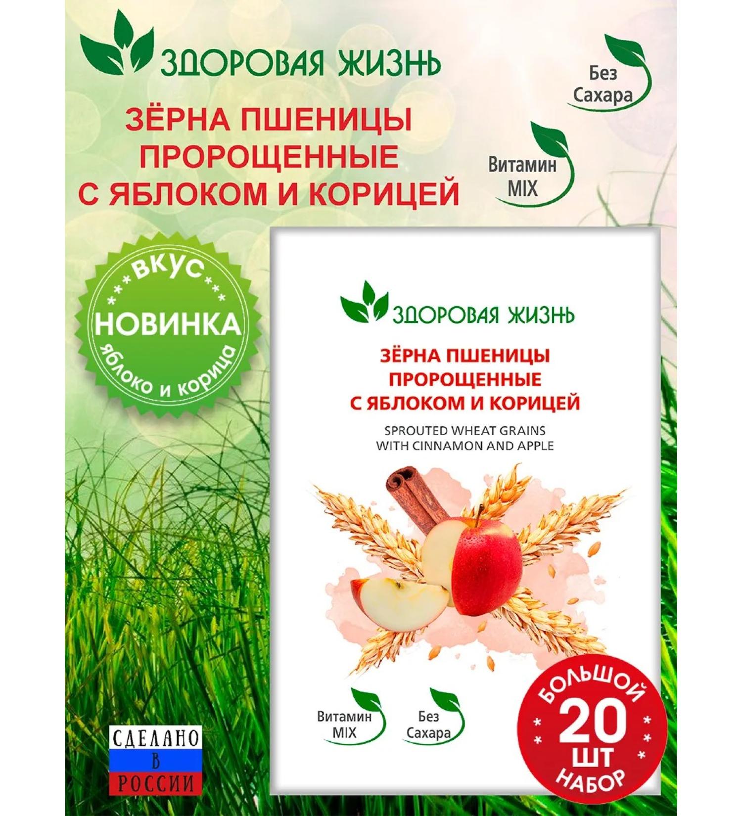 Healthy life Porridge of quick preparation with apple and cinnamon - Buy Online on GoSupps.com