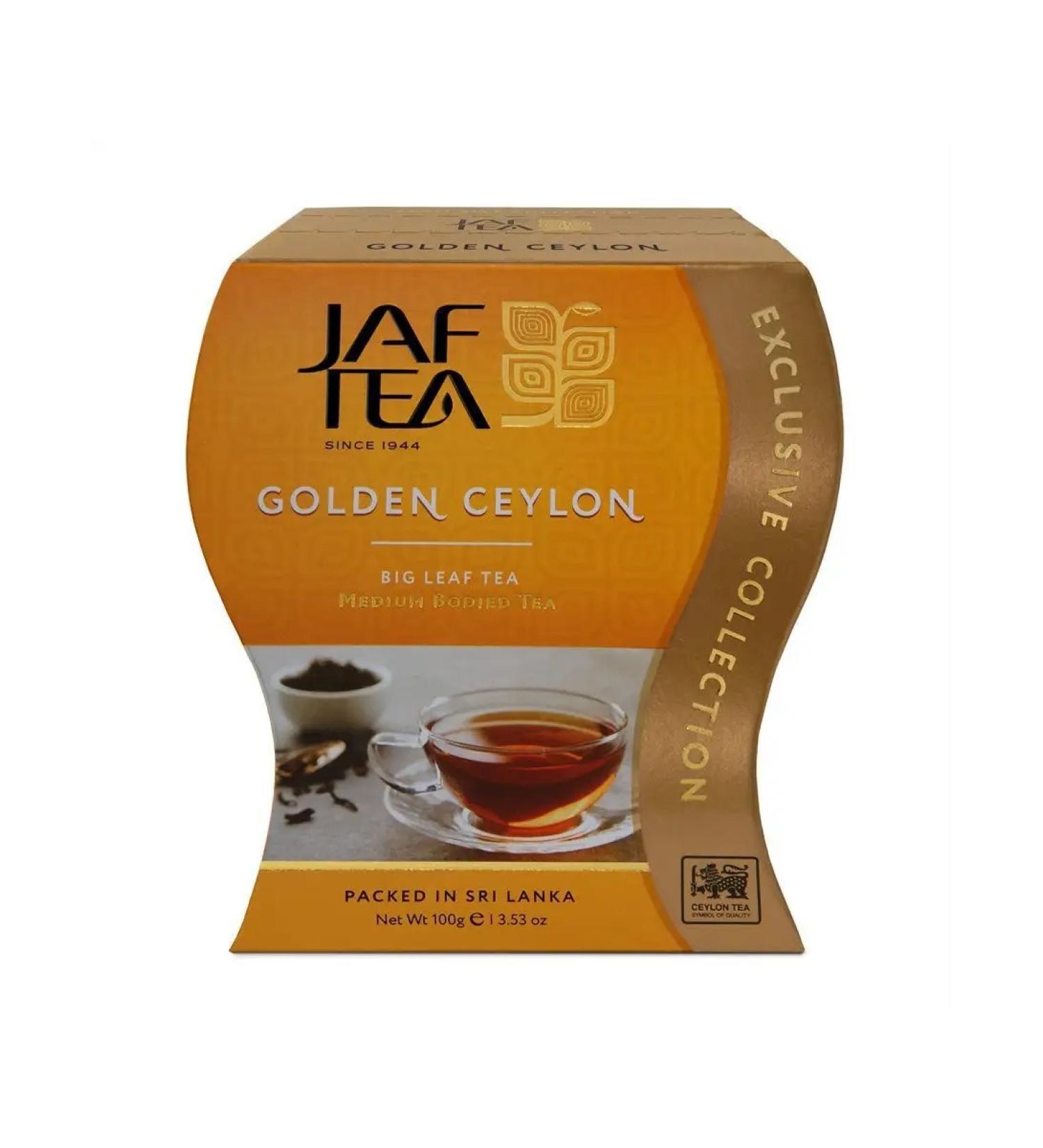 Jaf Tea Golden Ceylon black tea leaf Ora variety 100 g - Buy Online on GoSupps.com