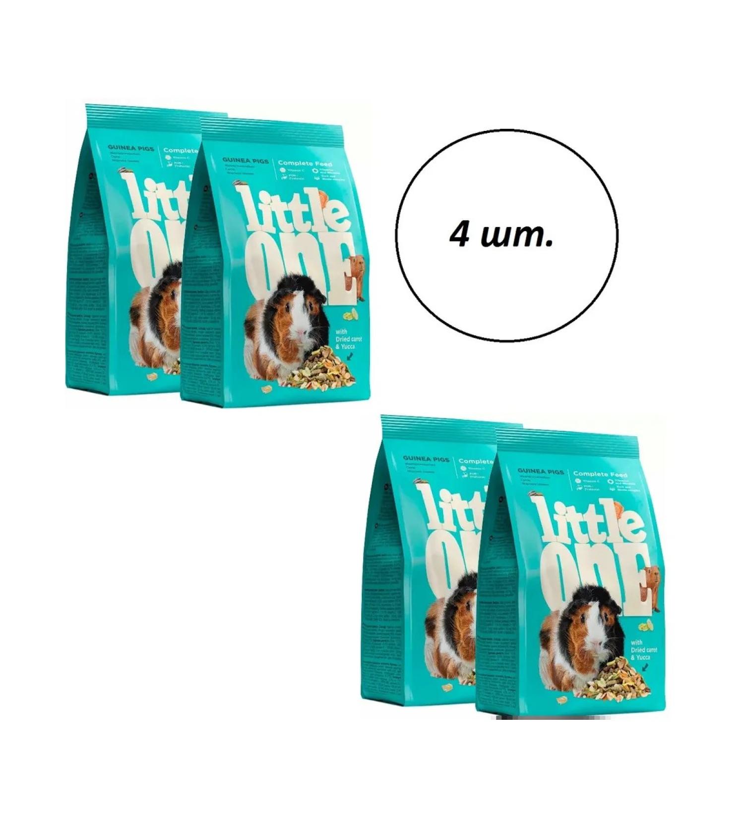 LITTLE ONE Feed for guinea pigs 900g (4 pieces) - Buy Online on GoSupps.com