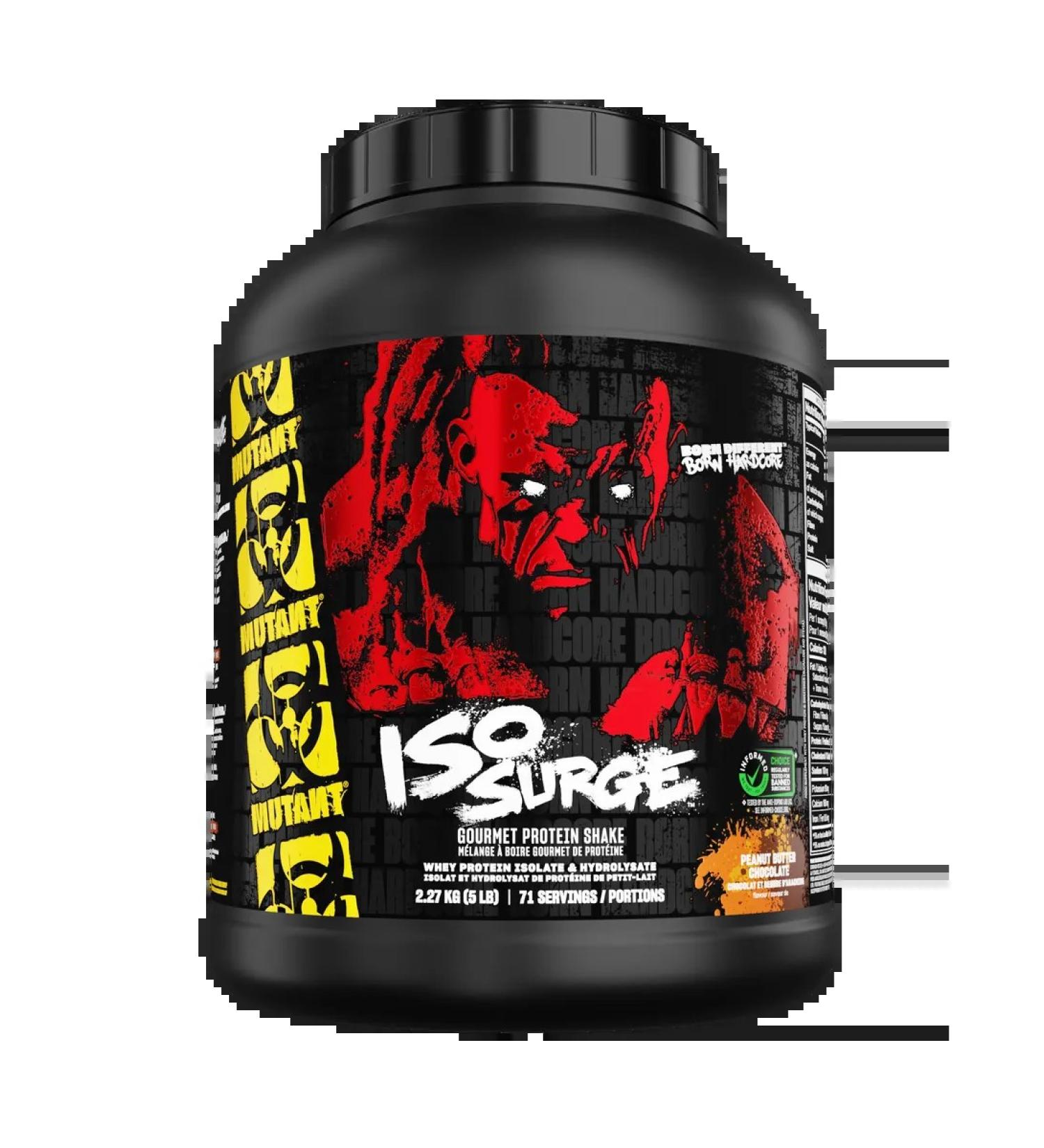 Mutant ISO Surge protein 2270 g - chocolate - peanut oil - Buy Online on GoSupps.com