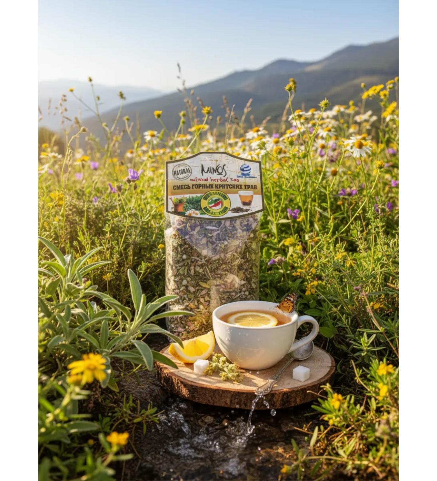 Cretan herbal tea Minos 25gr Greece - Buy Online on GoSupps.com