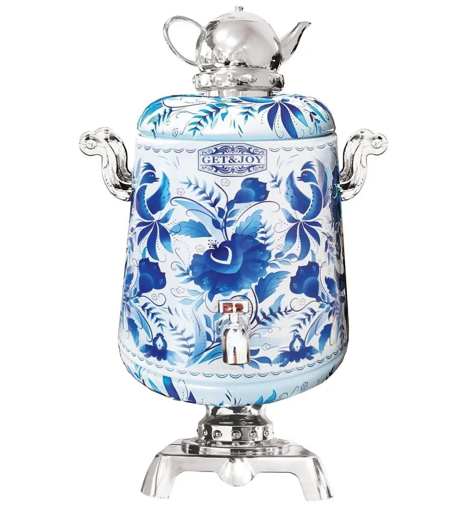 GET&JOY Black Ceylon tea in a tin samovar white 75 g - Buy Online on GoSupps.com