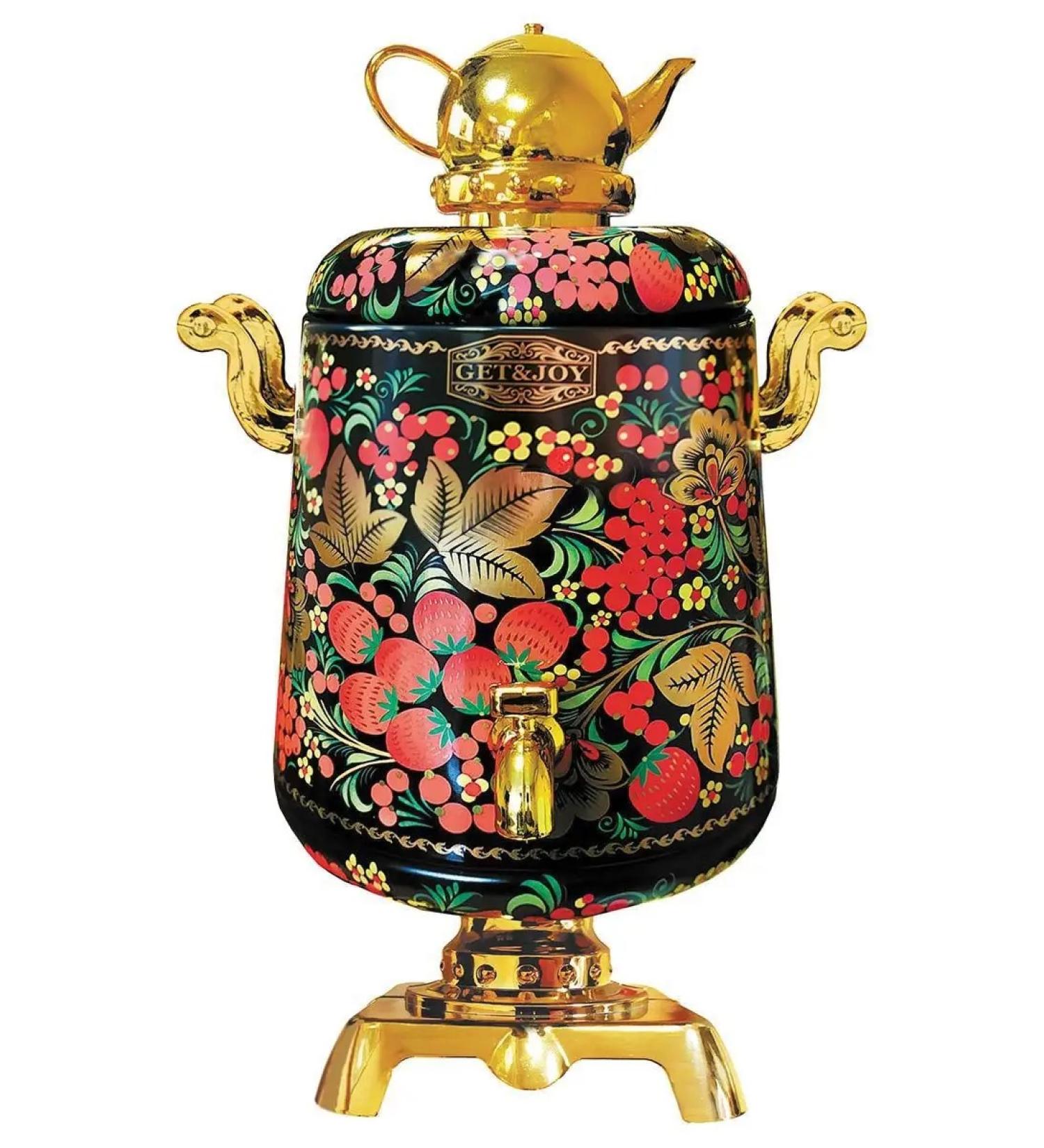 GET&JOY Black Ceylon tea in a gift samovar red 75 g - Buy Online on GoSupps.com