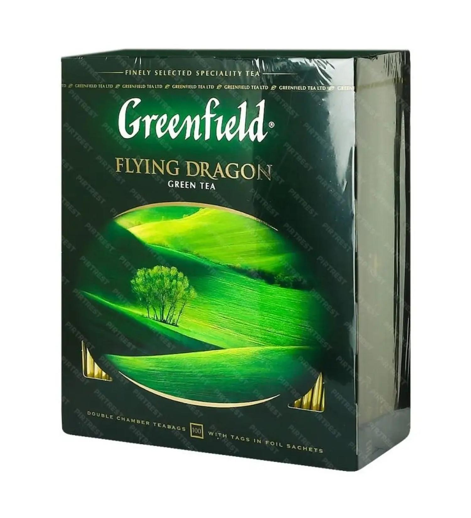 Greenfield Green tea Flying Dragon in bags 100pak