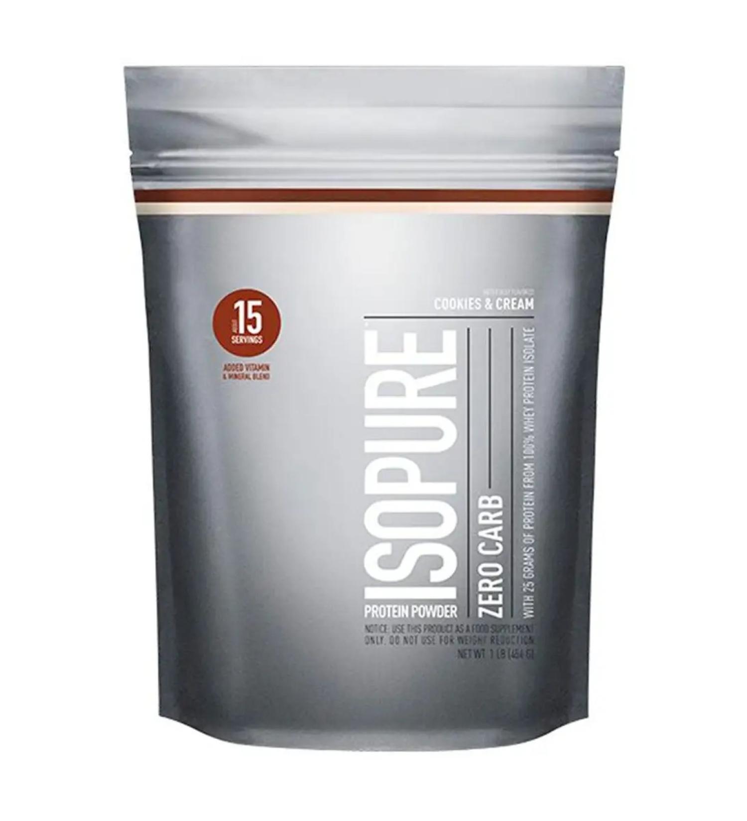 Isopure Protein Zero Carb 454 g - cookies with cream - Buy Online on GoSupps.com