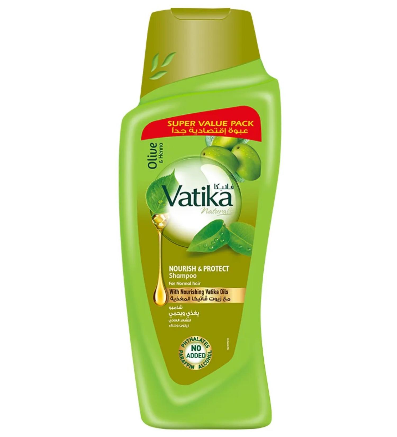 Dabur Shampoo with olive and henna for nutrition and hair protection 700 ml - Buy Online on GoSupps.com