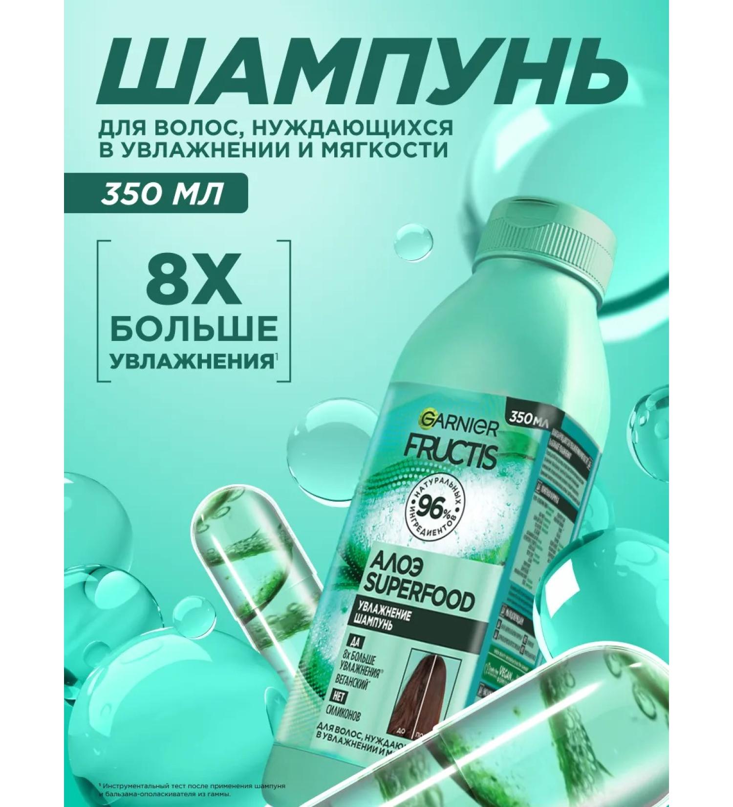 Garnier Hair shampoo Speerfood Aloe 350 ml - Buy Online on GoSupps.com