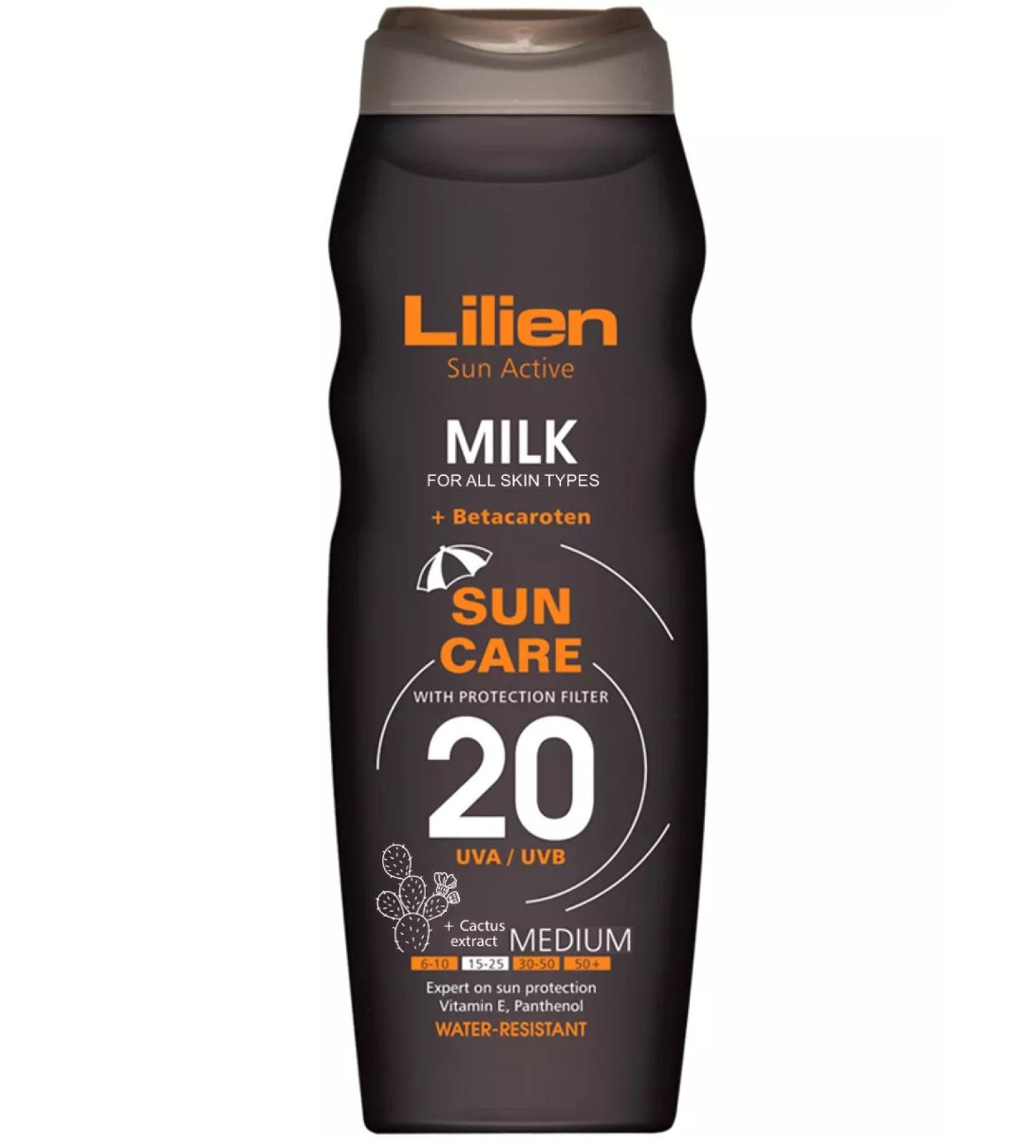 Lilien Sun Active Sunny milk SPF-20 200ml