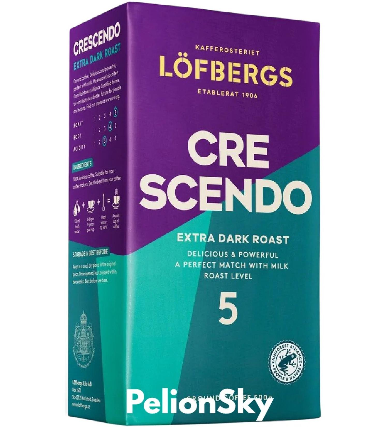 Coffee ground Lofbergs CressCendo 500g - Buy Online on GoSupps.com