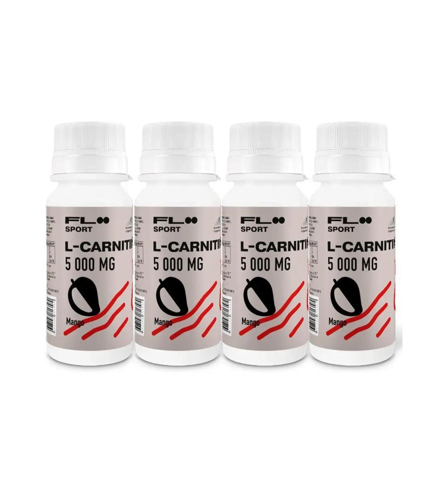 FLOO SPORT L-carnitine 5 000 mg mango shot 60 ml 4 pcs