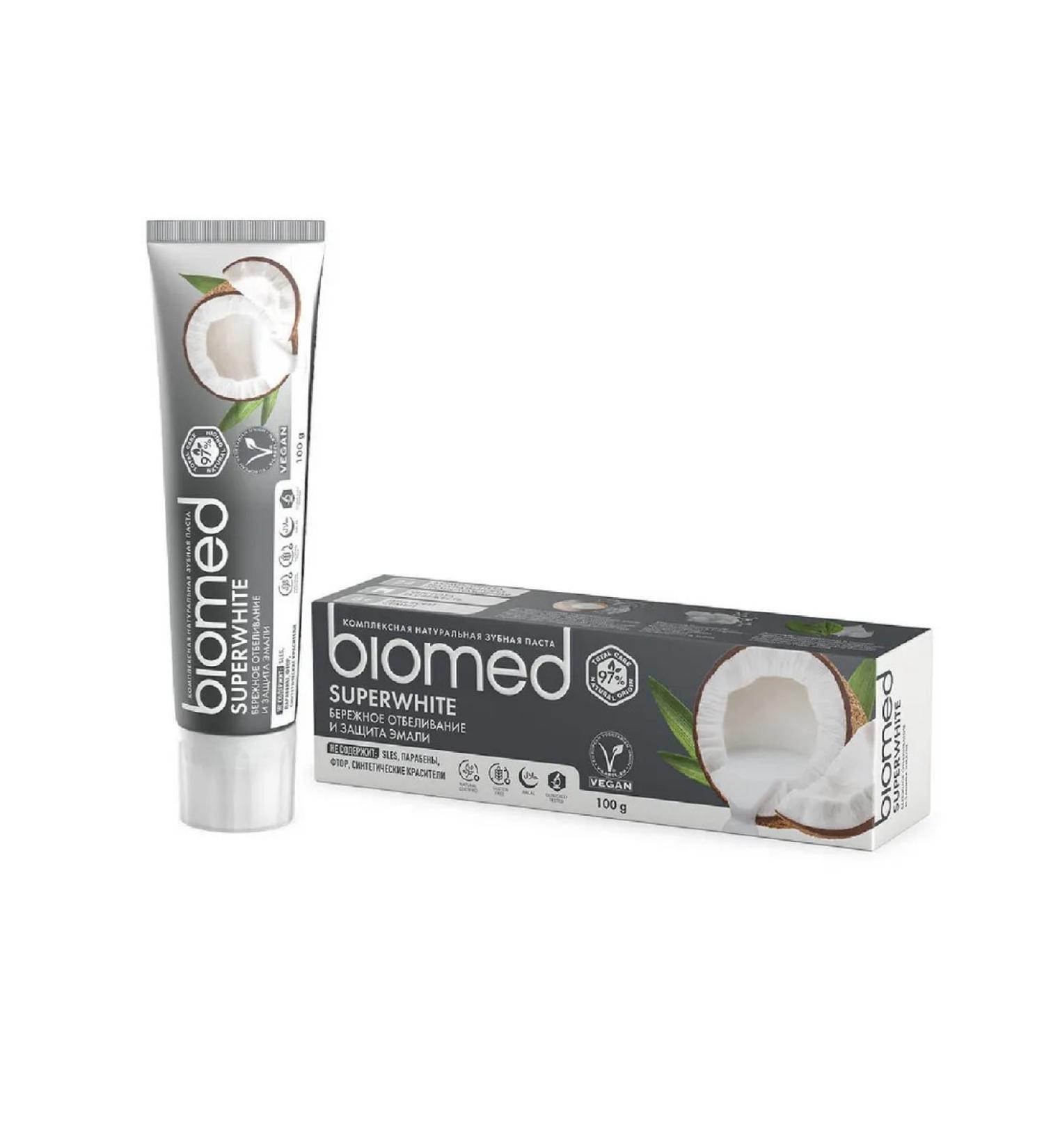 Biomed Toothpaste careful whitening and protection of the enamel 100g - Buy Online on GoSupps.com