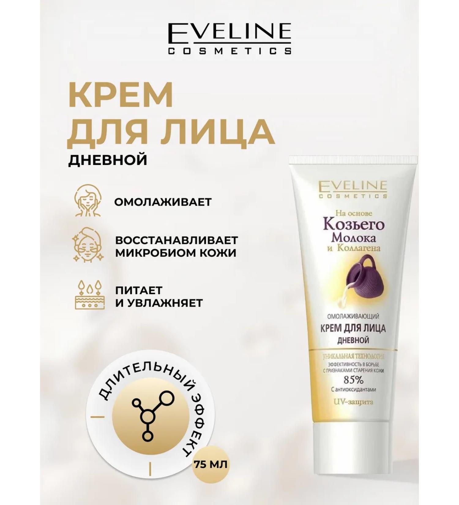 EVELINE Face cream goat milk moisturizer 75 ml - Buy Online on GoSupps.com