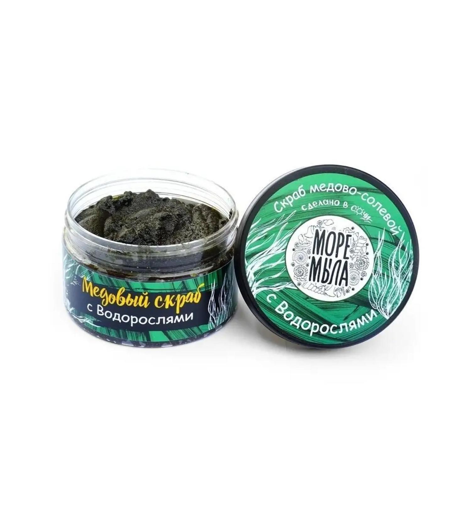 Sea of Soap Honey-salt body scrub with algae - Buy Online on GoSupps.com