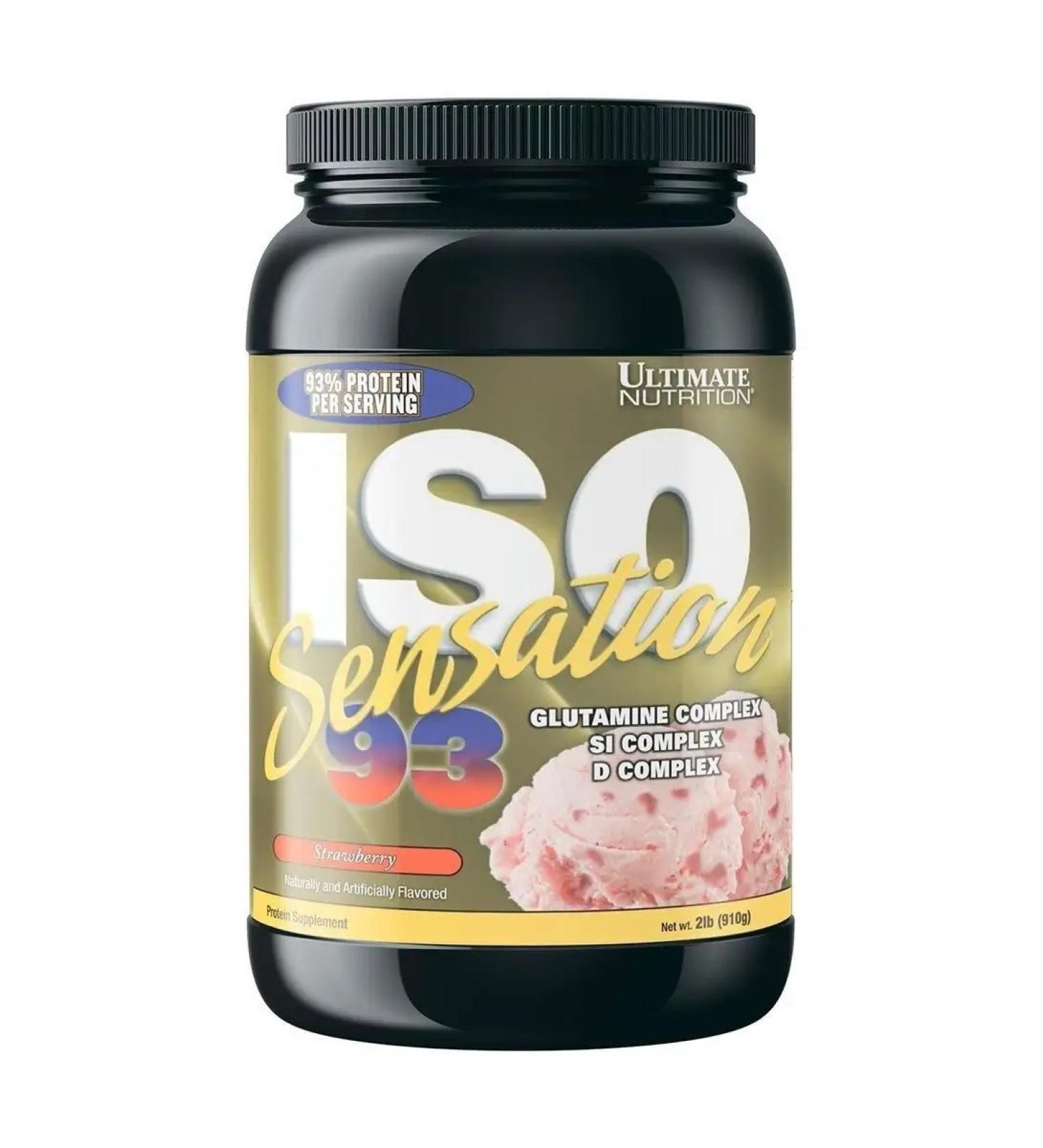 Ultimate Nutrition Protein ISO Sensation 910 g - strawberries - Buy Online on GoSupps.com
