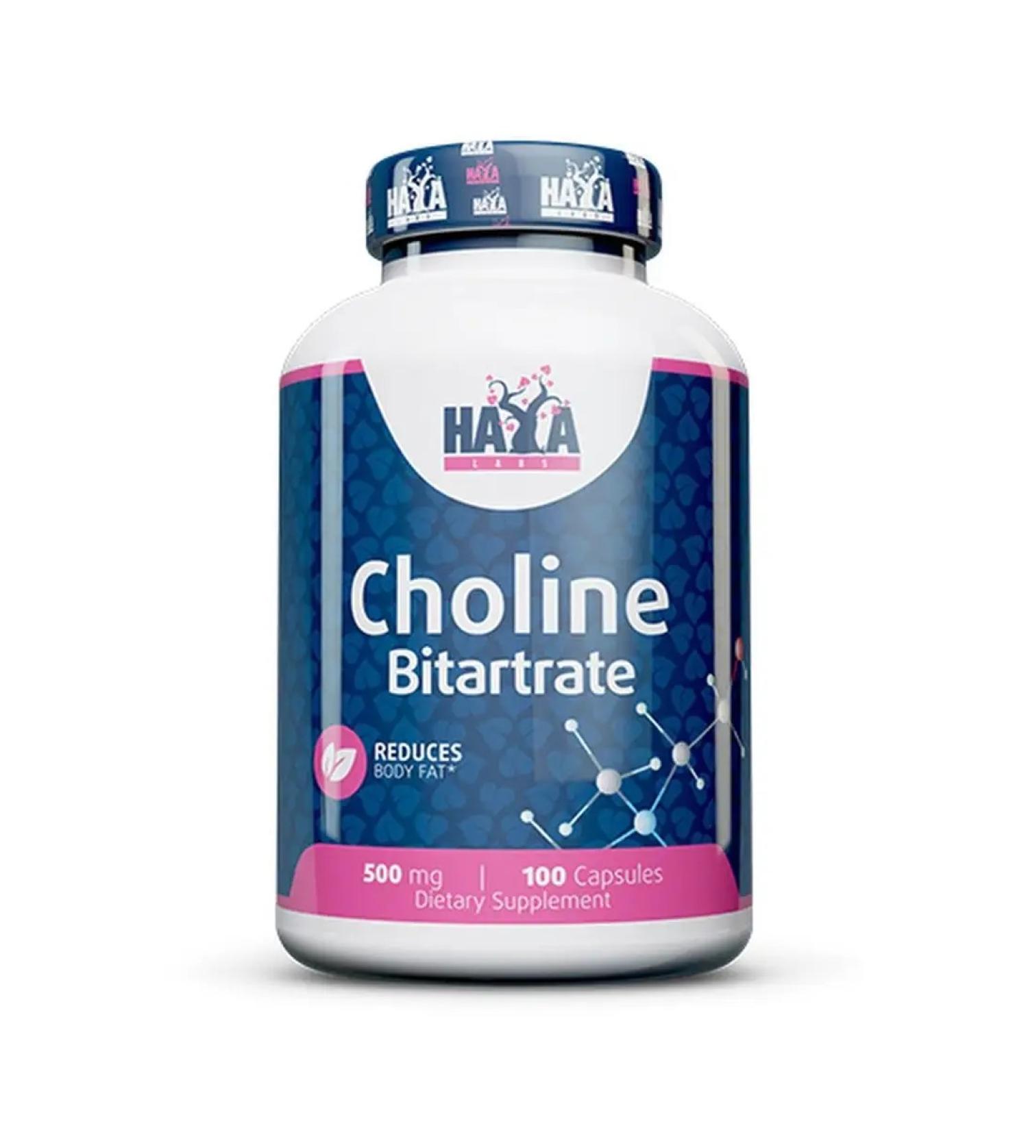 Haya Labs Choline Bitartrate 500mg 100caps