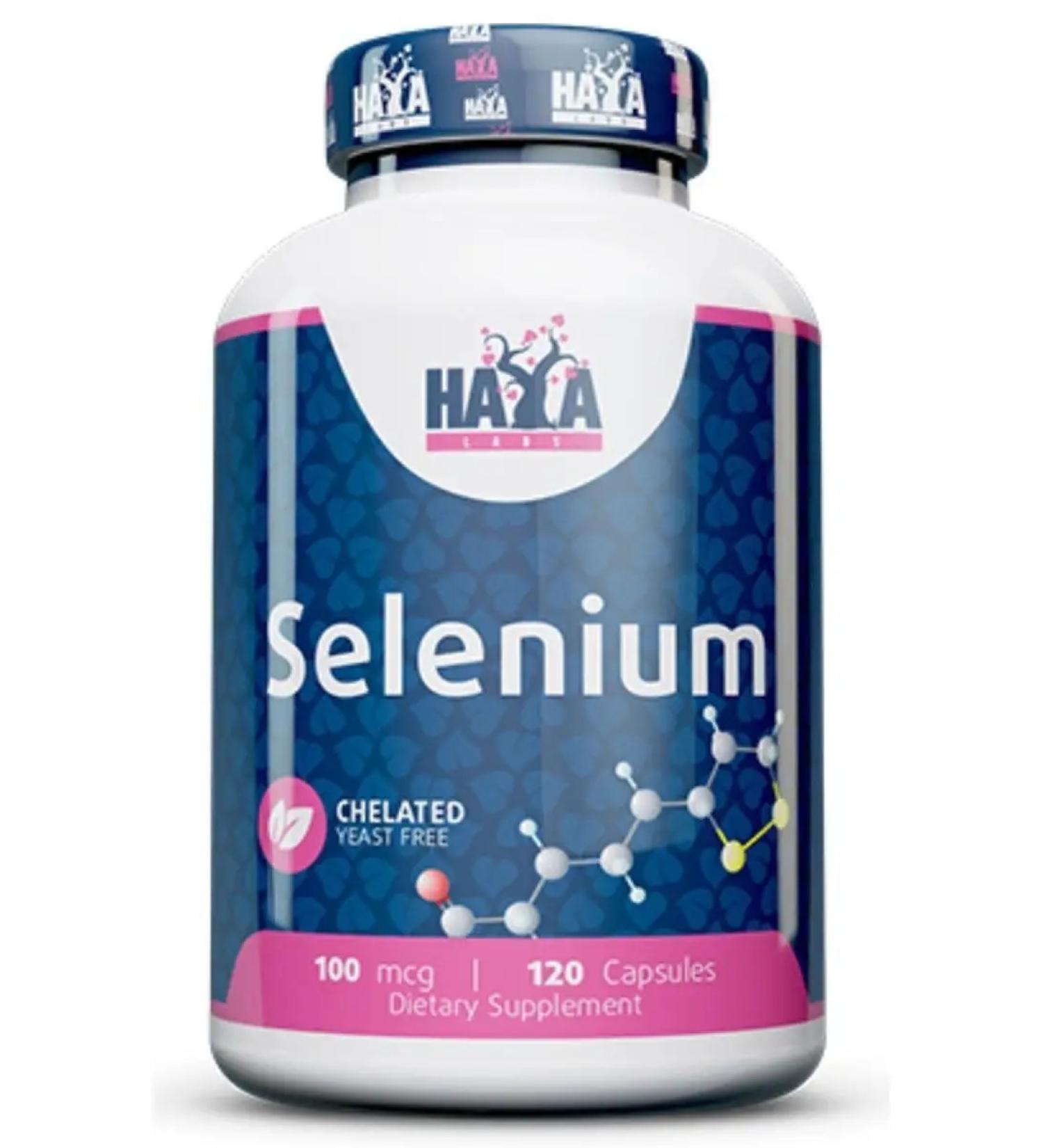 Haya Labs Selenium Chelated 100 McG 120 Caps