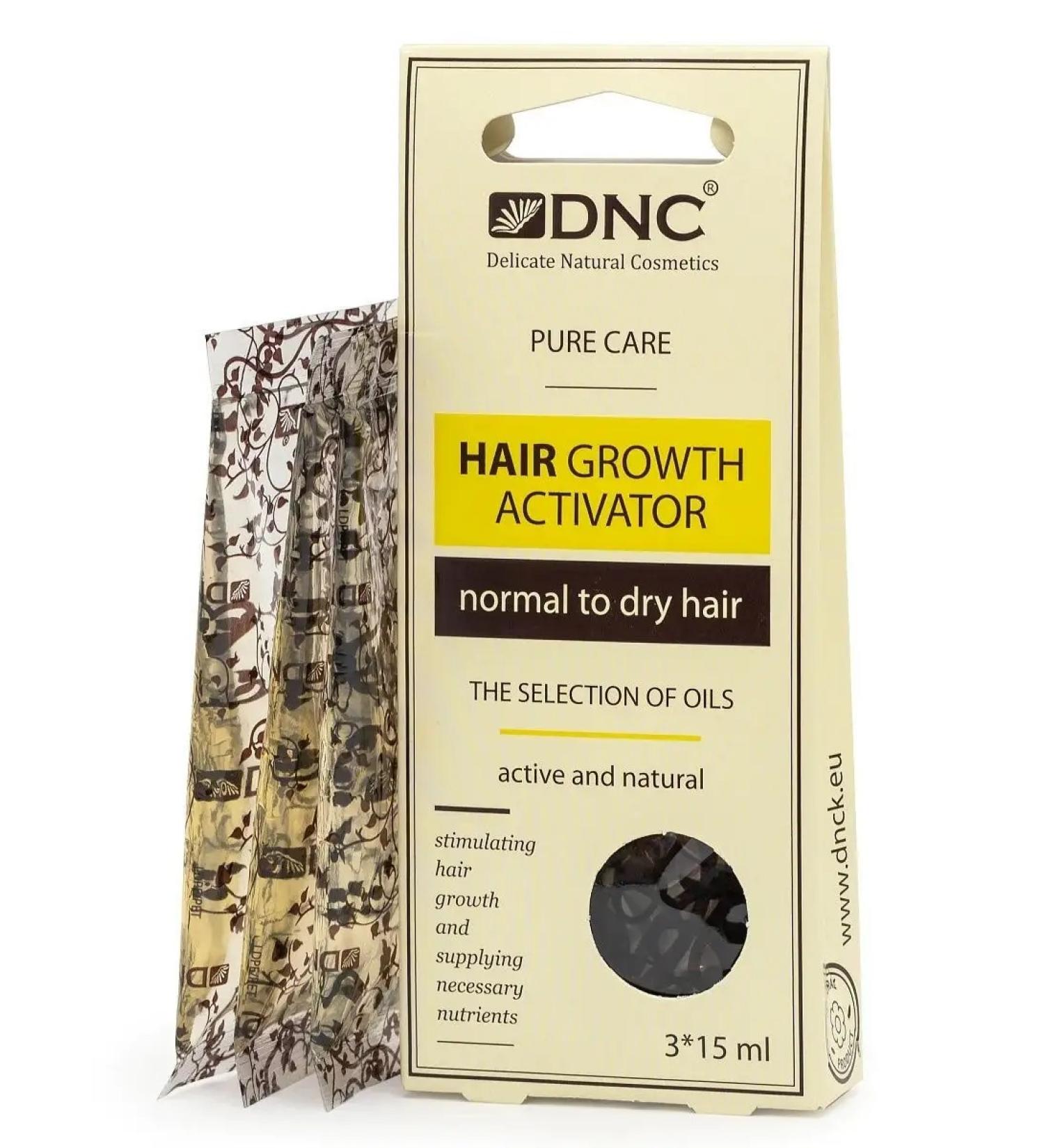 DNC Hair Growth Activator - Growth activator for dry and normal hair (3 pcs x 15 ml) - Buy Online on GoSupps.com