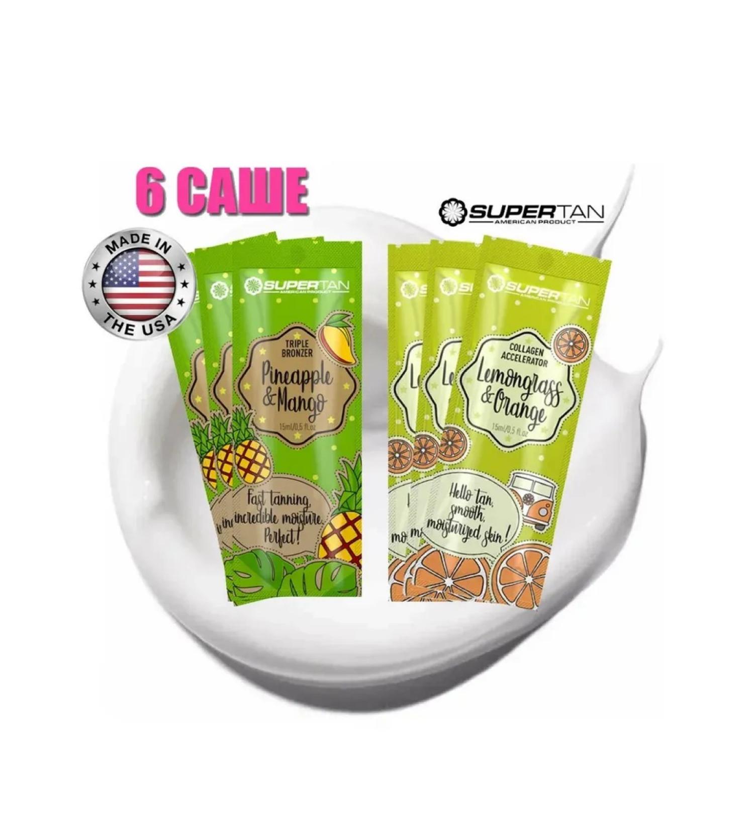 Supertan A set of creams for solarium No. 6 (with an enhanced bronzer) - Buy Online on GoSupps.com