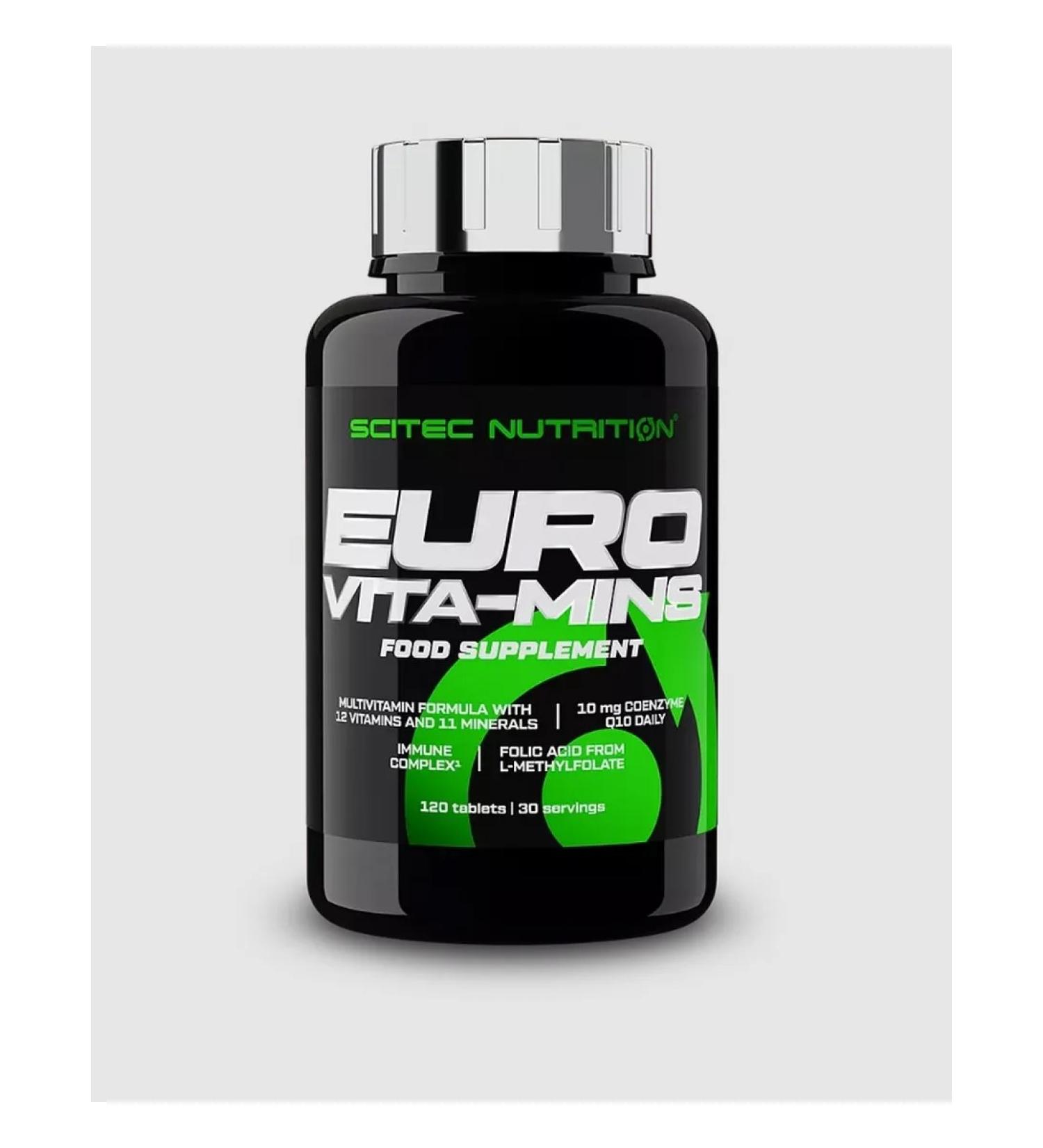 Scitec Nutrition EURO VITA-MINS 120 tablets vitamin complex - Buy Online on GoSupps.com