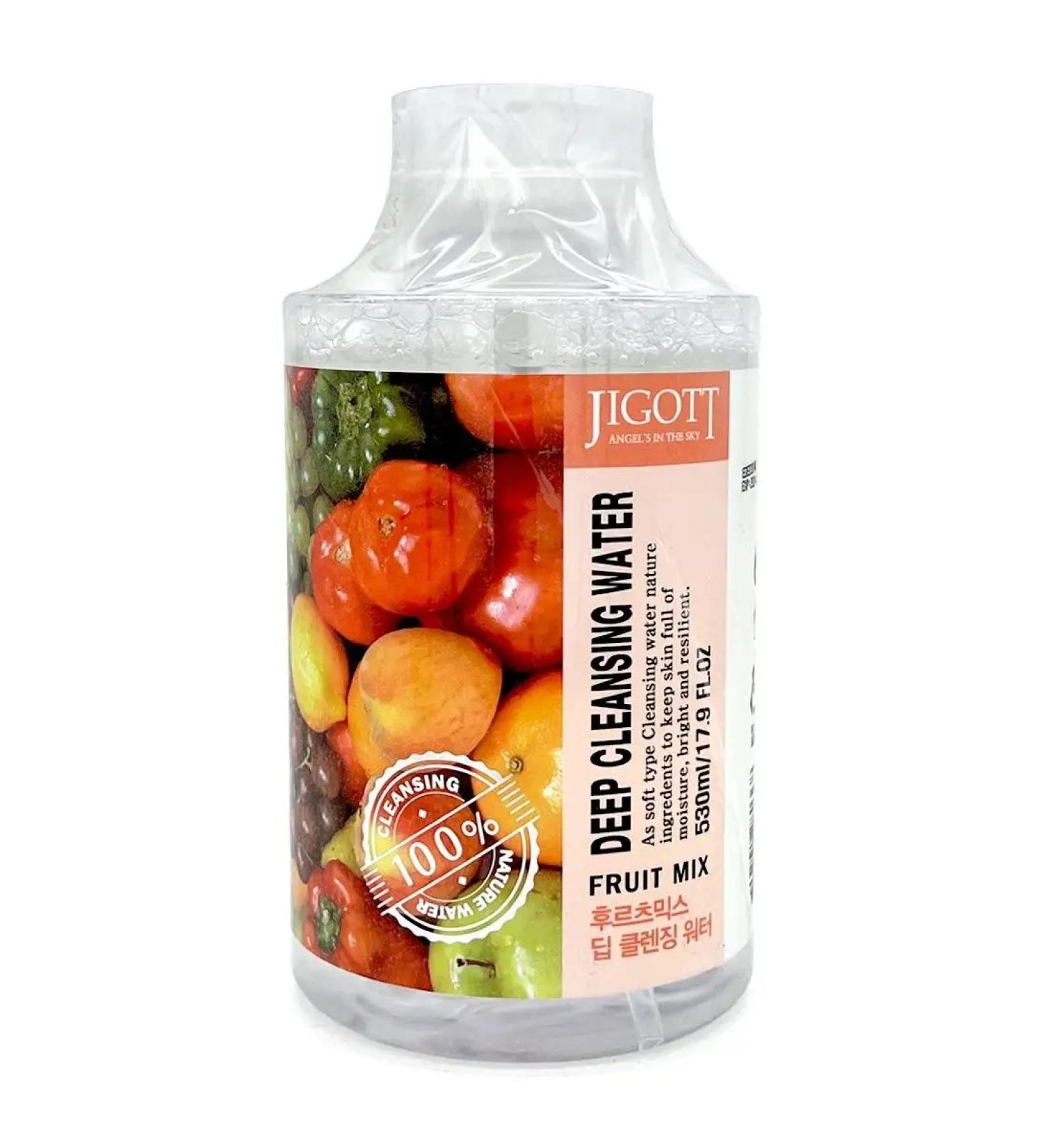 Jigott Cleaning water for the face fruit 530 ml - Buy Online on GoSupps.com