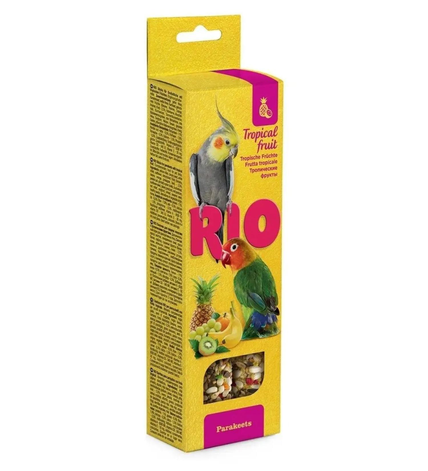 RIO Sticks for medium parrots with tropical fruits 2x75g - Buy Online on GoSupps.com
