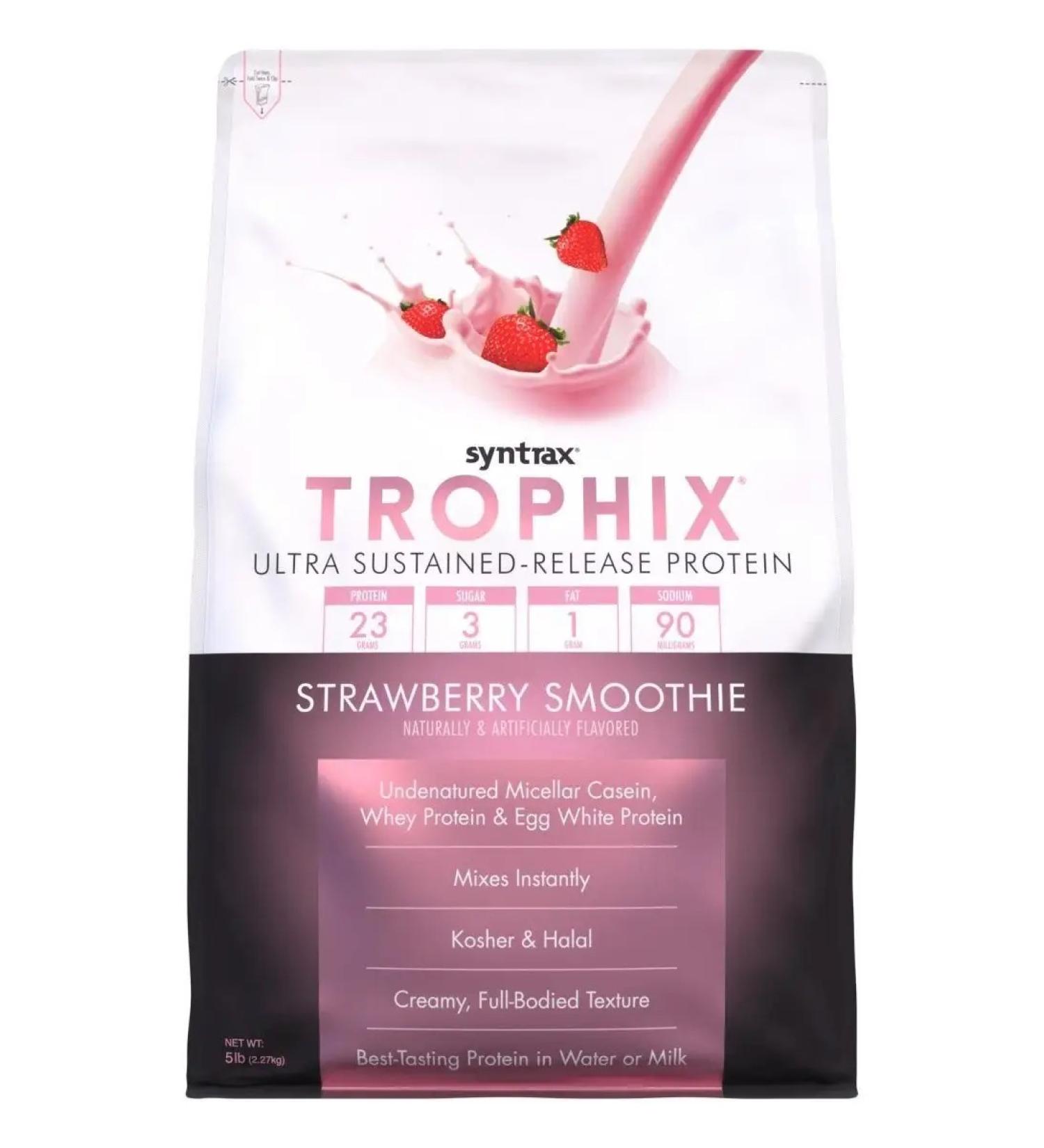 SYNTRAX Protein Trophix 2270 g - strawberry smoothie - Buy Online on GoSupps.com