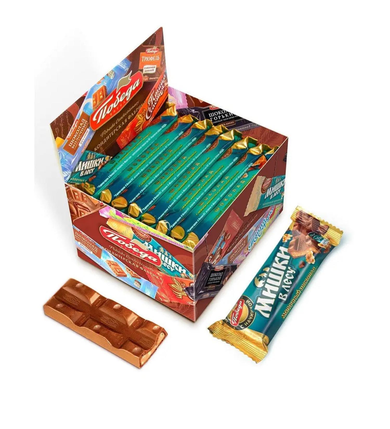 Victory of taste Chocolate Batonchik "Bears in the Forest" 30 g. 16 pcs - Buy Online on GoSupps.com