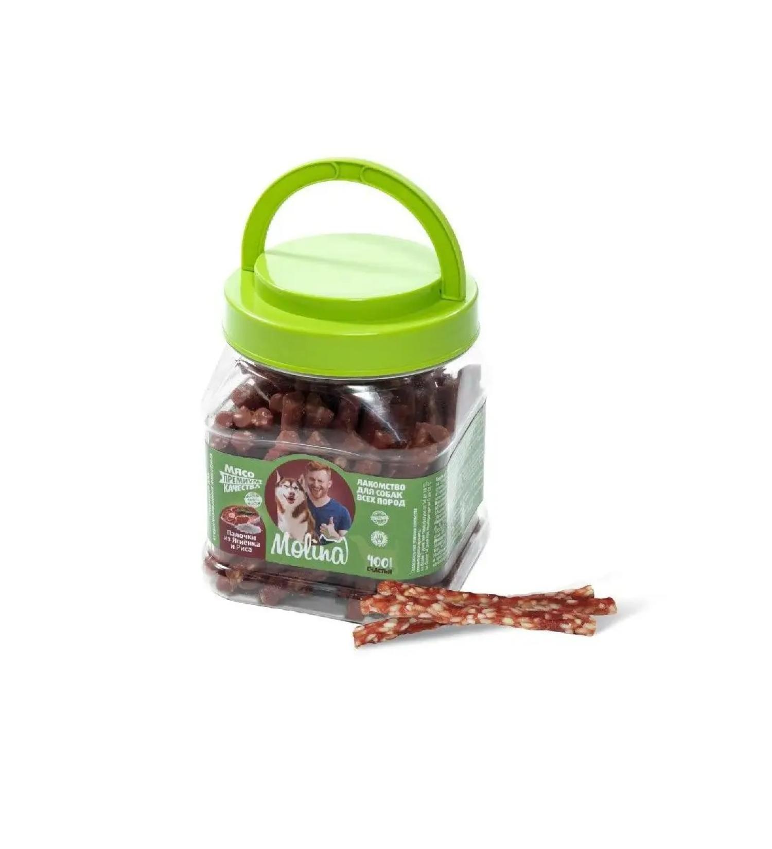 MOLINA A treat for dogs of a lamb and rice sticks - 400 g